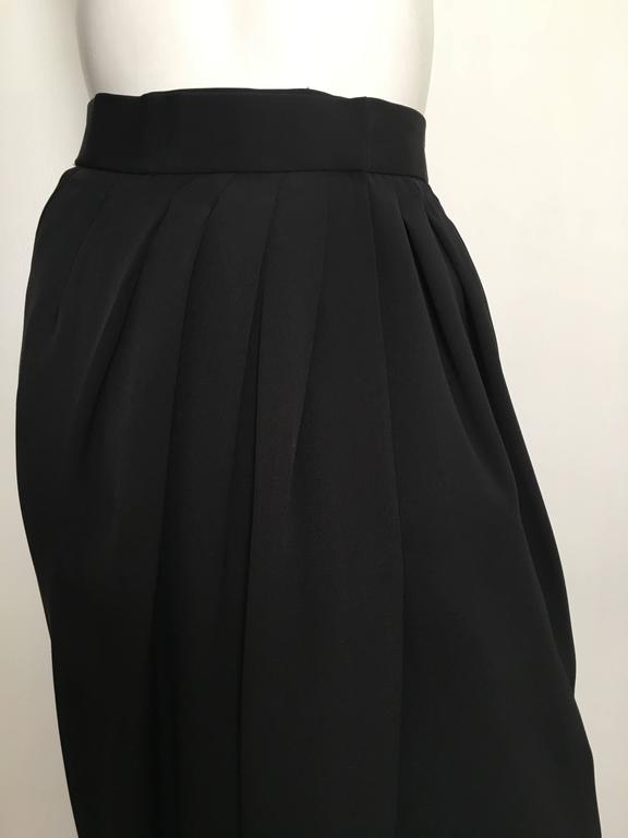 Carolyne Roehm Black Long Evening Wrap Skirt Size 4. For Sale at ...
