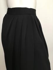 Carolyne Roehm Black Long Evening Wrap Skirt Size 4.
