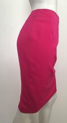 Lolita Lempicka Wool Pink Sexy Pencil Skirt Size 6.