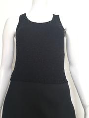 Donna Karan Black Silk Minimal Bias-Cut Gown Size 4.