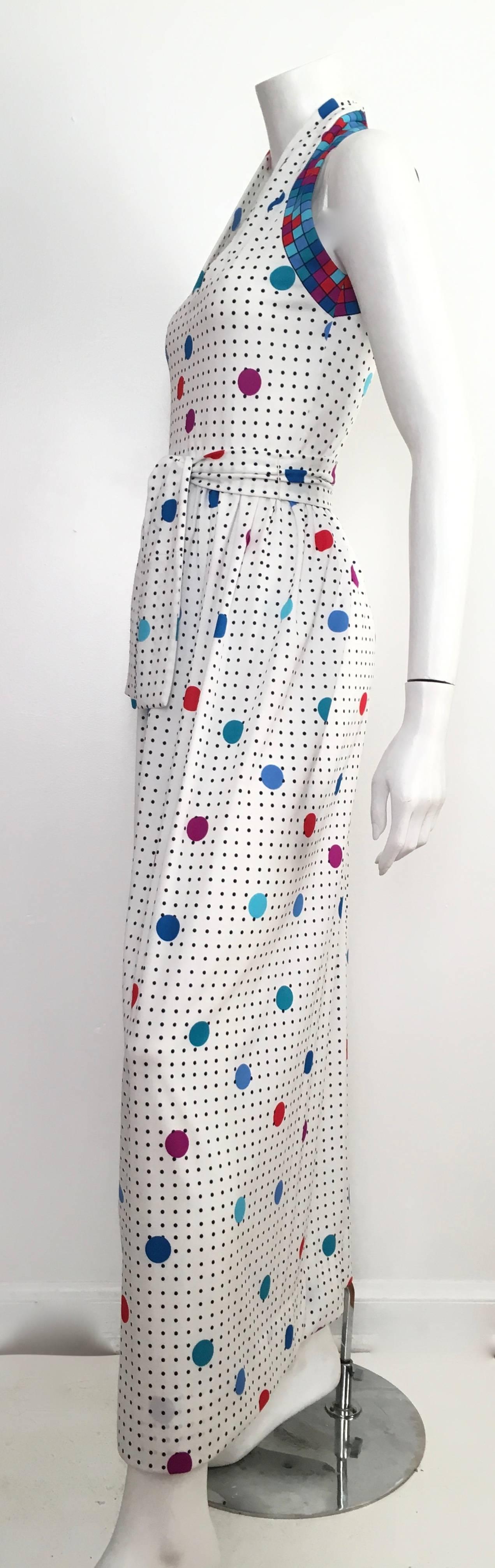 Anne Fogarty Pop Art Maxi Dress Size 4. For Sale 1