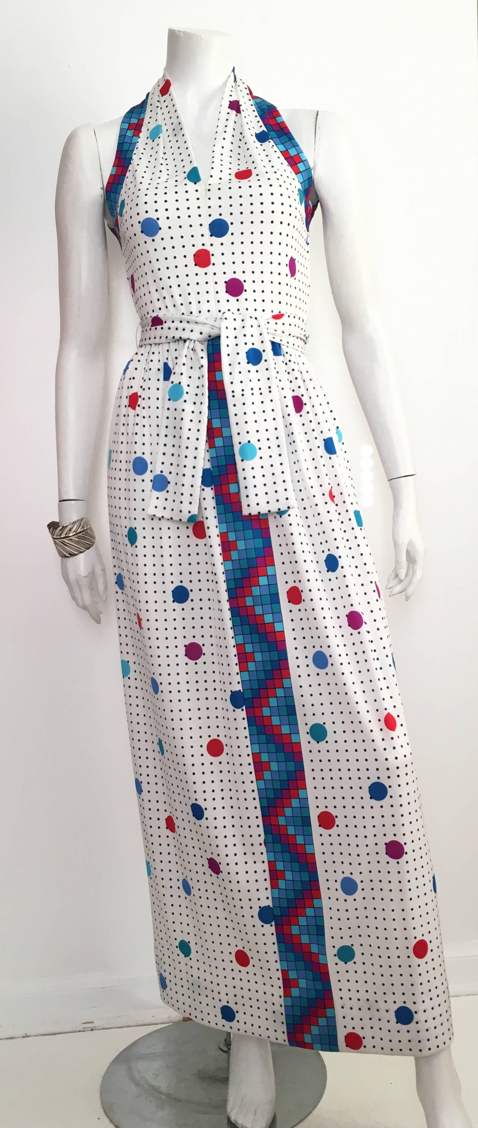 Anne Fogarty Pop Art Maxi Dress Size 4. For Sale 4