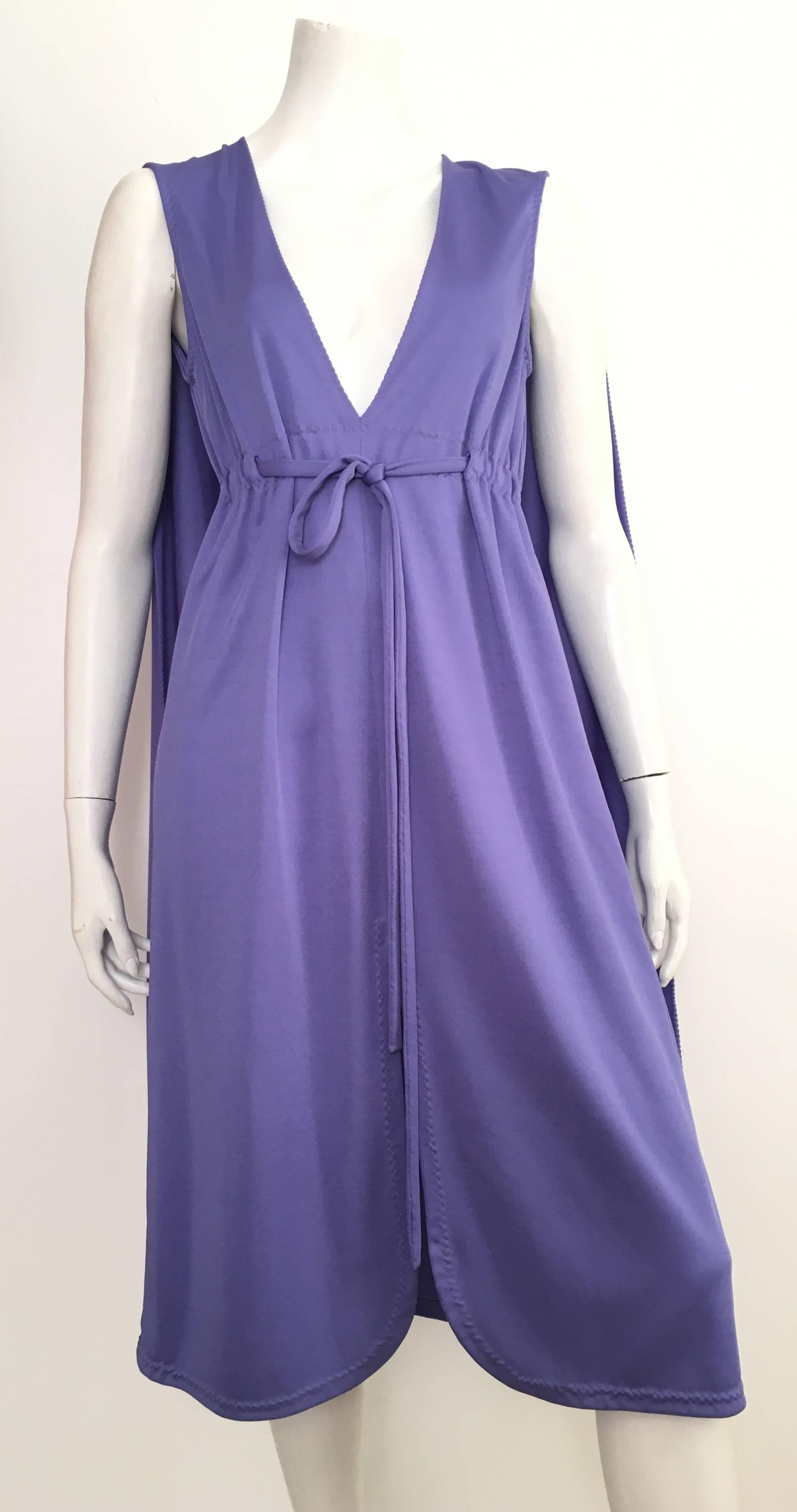 Stephen Burrows 1970s Cape Disco Dress With Pockets Size 4/6. 5
