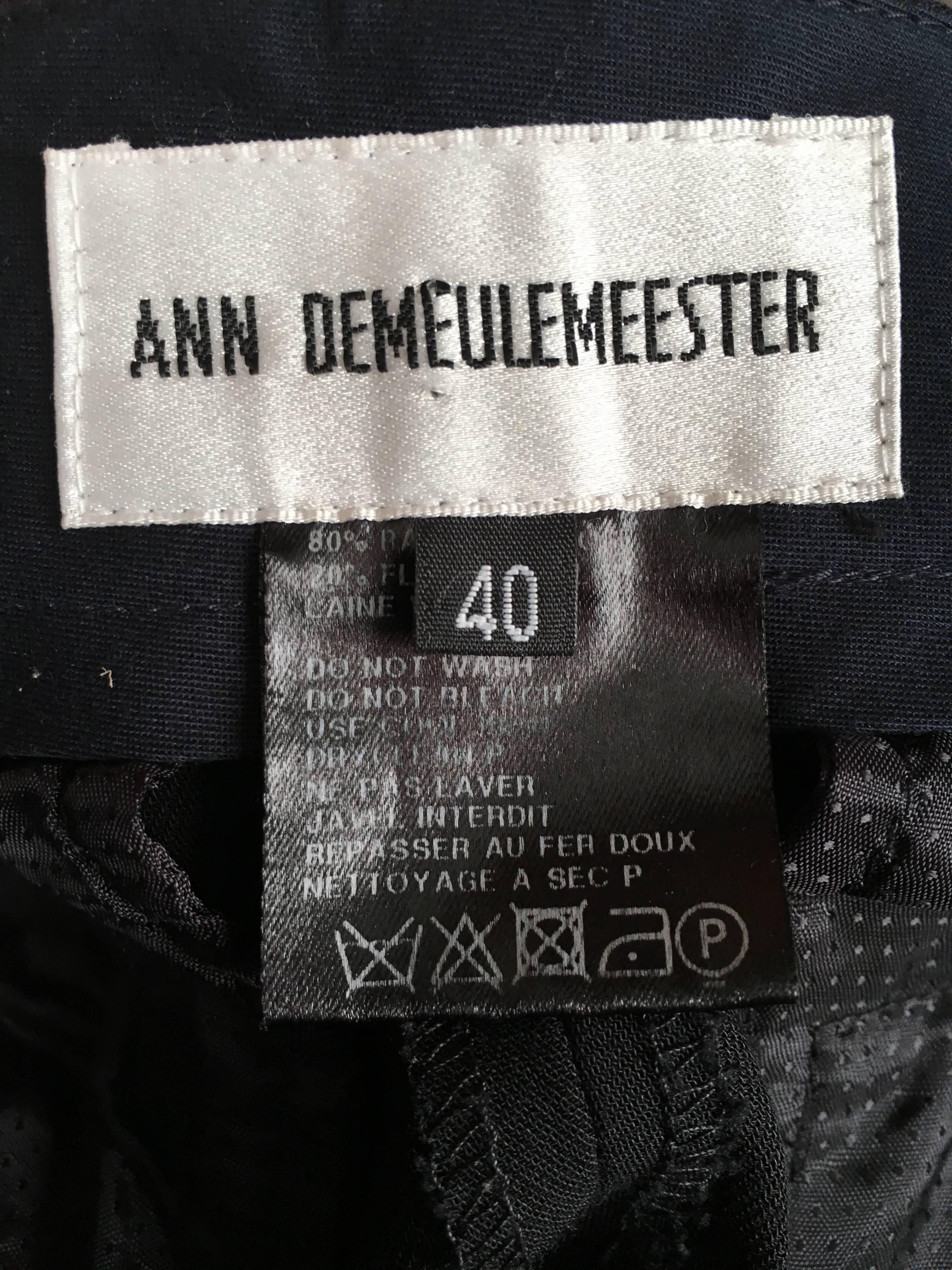Ann Demeulemeester Black Tuxedo 