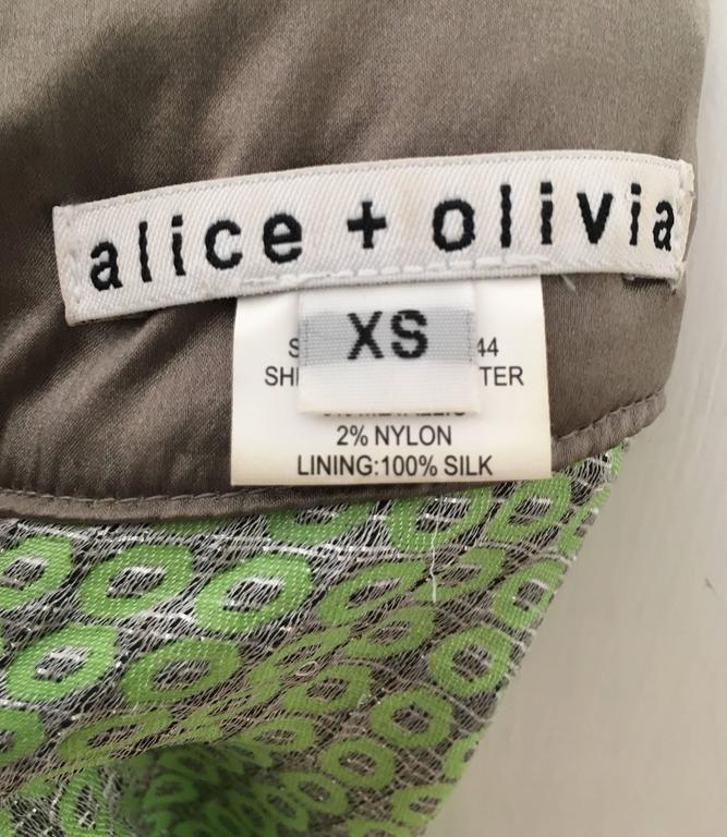 Alice+Olivia Mini Evening Dress Size XS For Sale at 1stDibs
