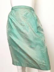 Thierry Mugler Iridescent Aqua Skirt Size 4/6.