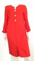 Carolina Herrera 1980s Silk Dress Size 10.