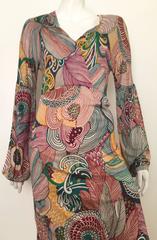 Missoni Silk Jersey Long Sleeve Dress Size 6.