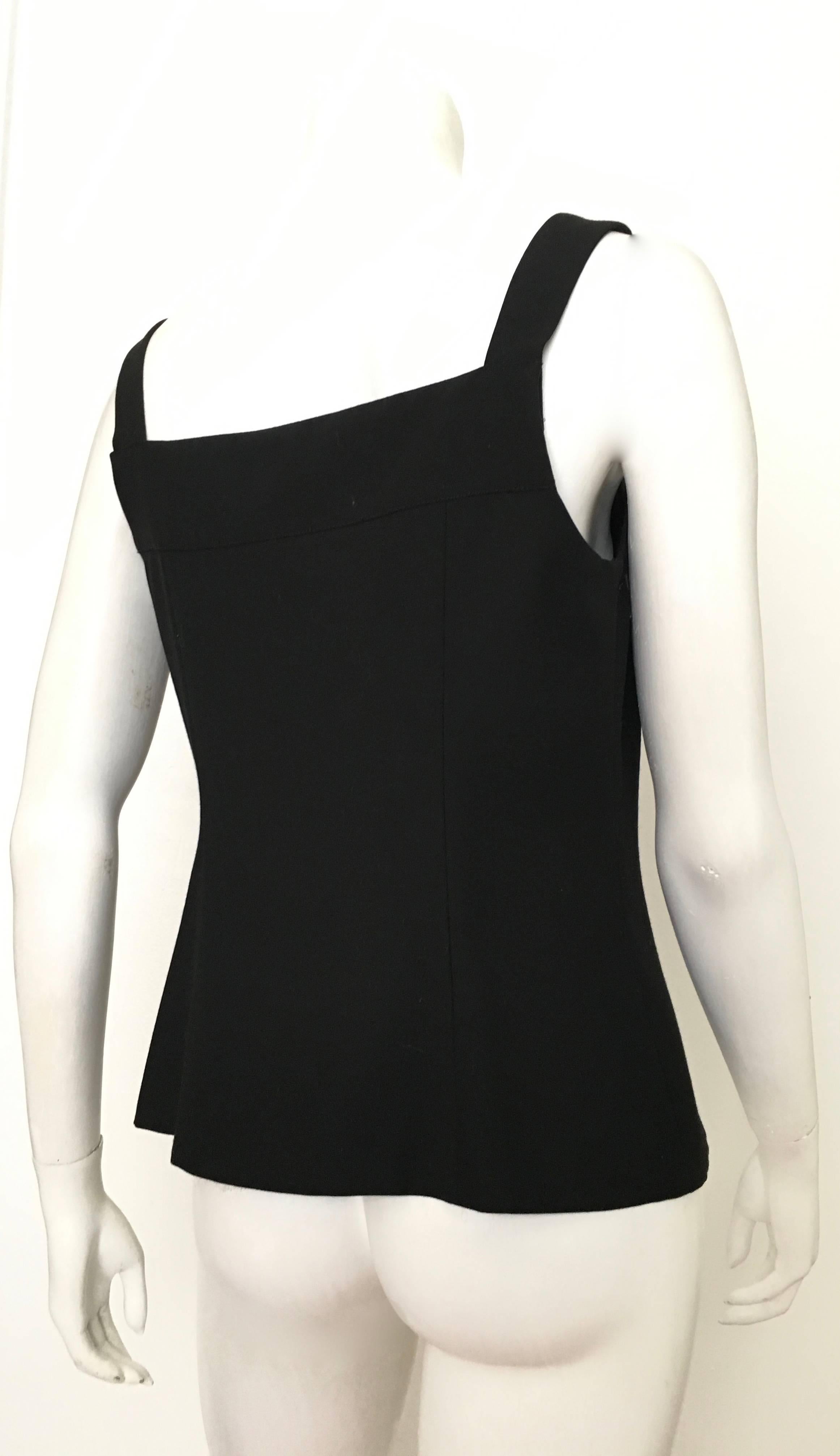 Women's or Men's Yves Saint Laurent Black Camisole Size 12, 1990s  For Sale