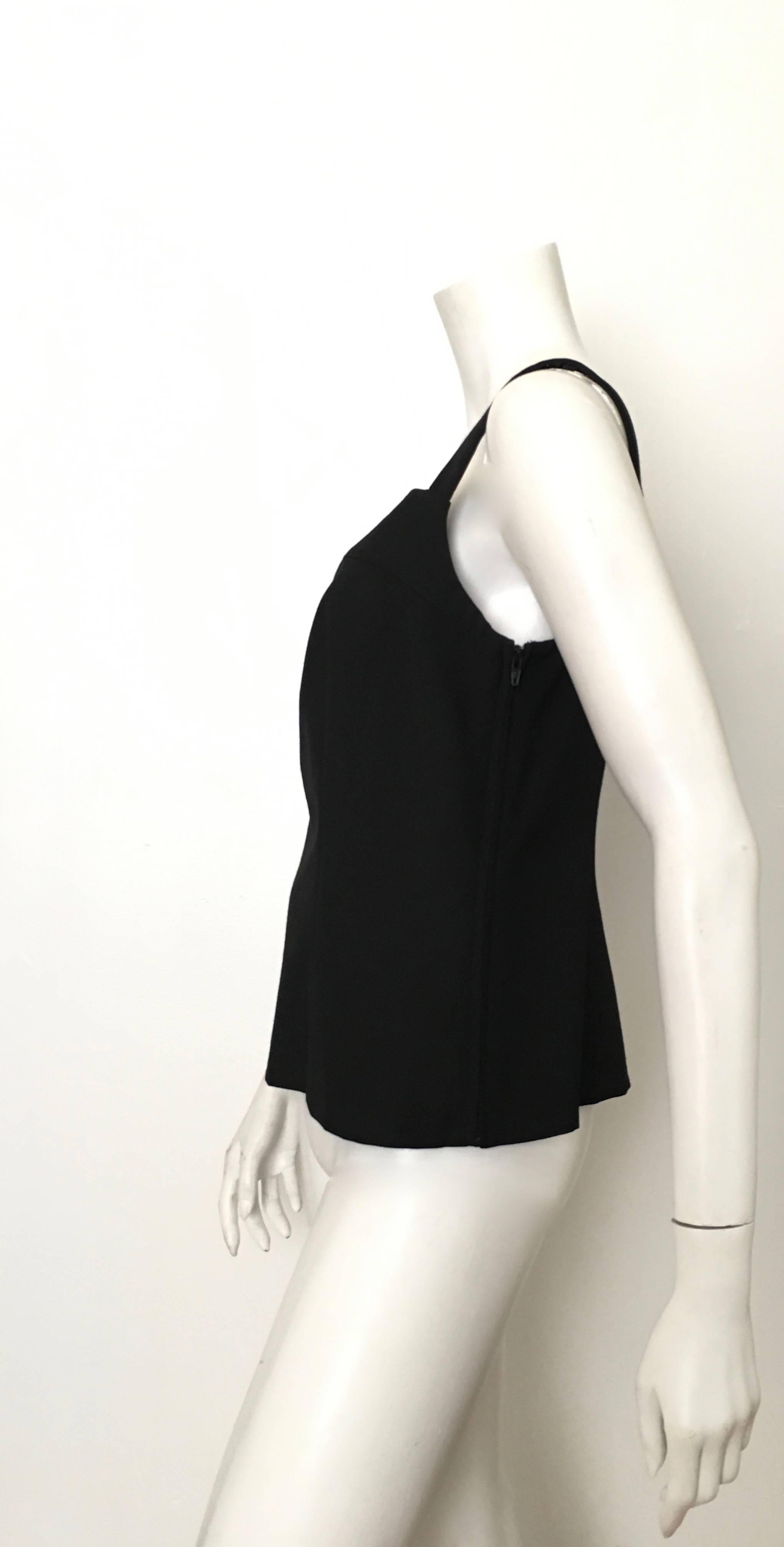 Yves Saint Laurent Black Camisole Size 12, 1990s  For Sale 1