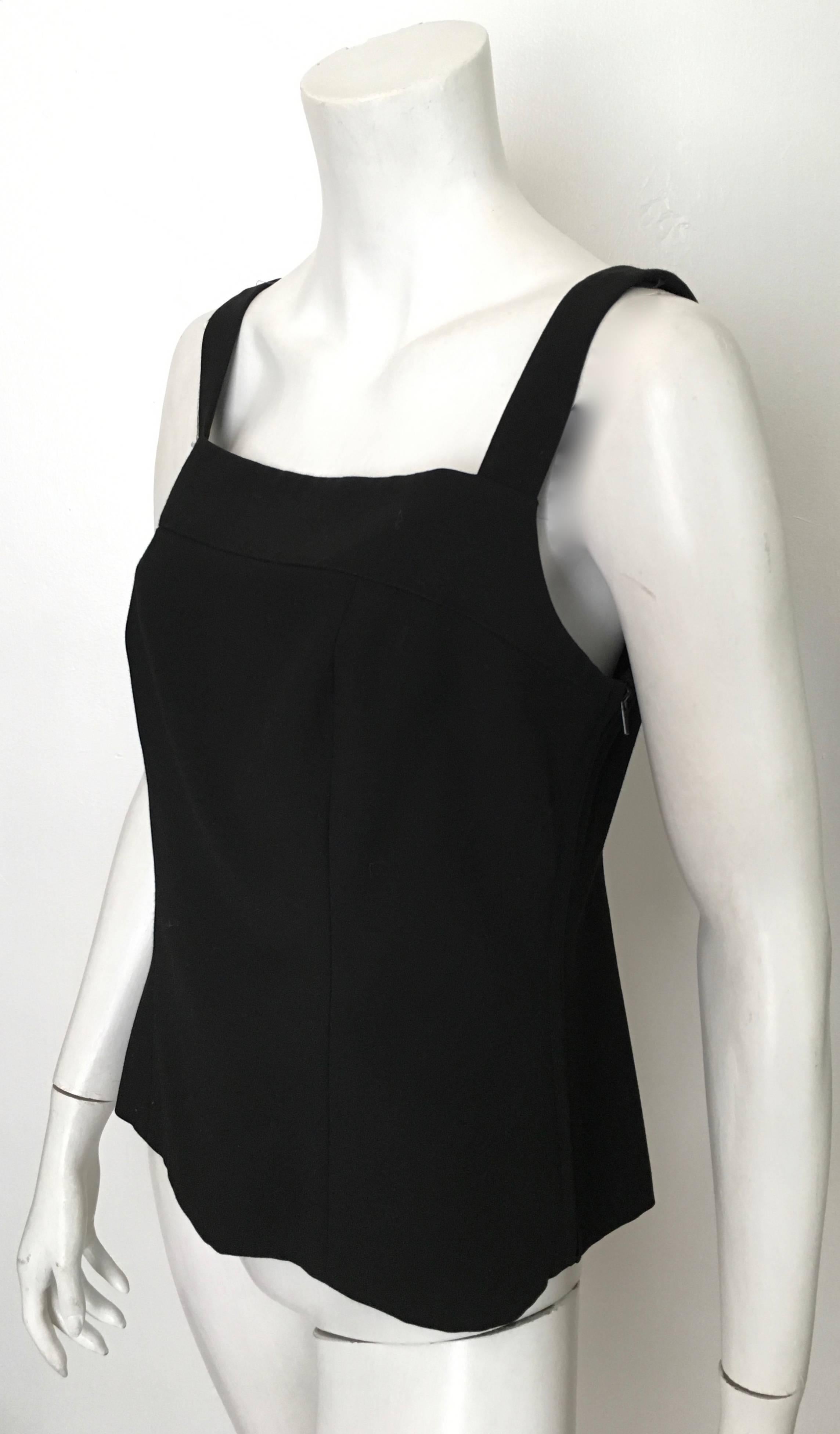 Yves Saint Laurent Black Camisole Size 12, 1990s  For Sale 3