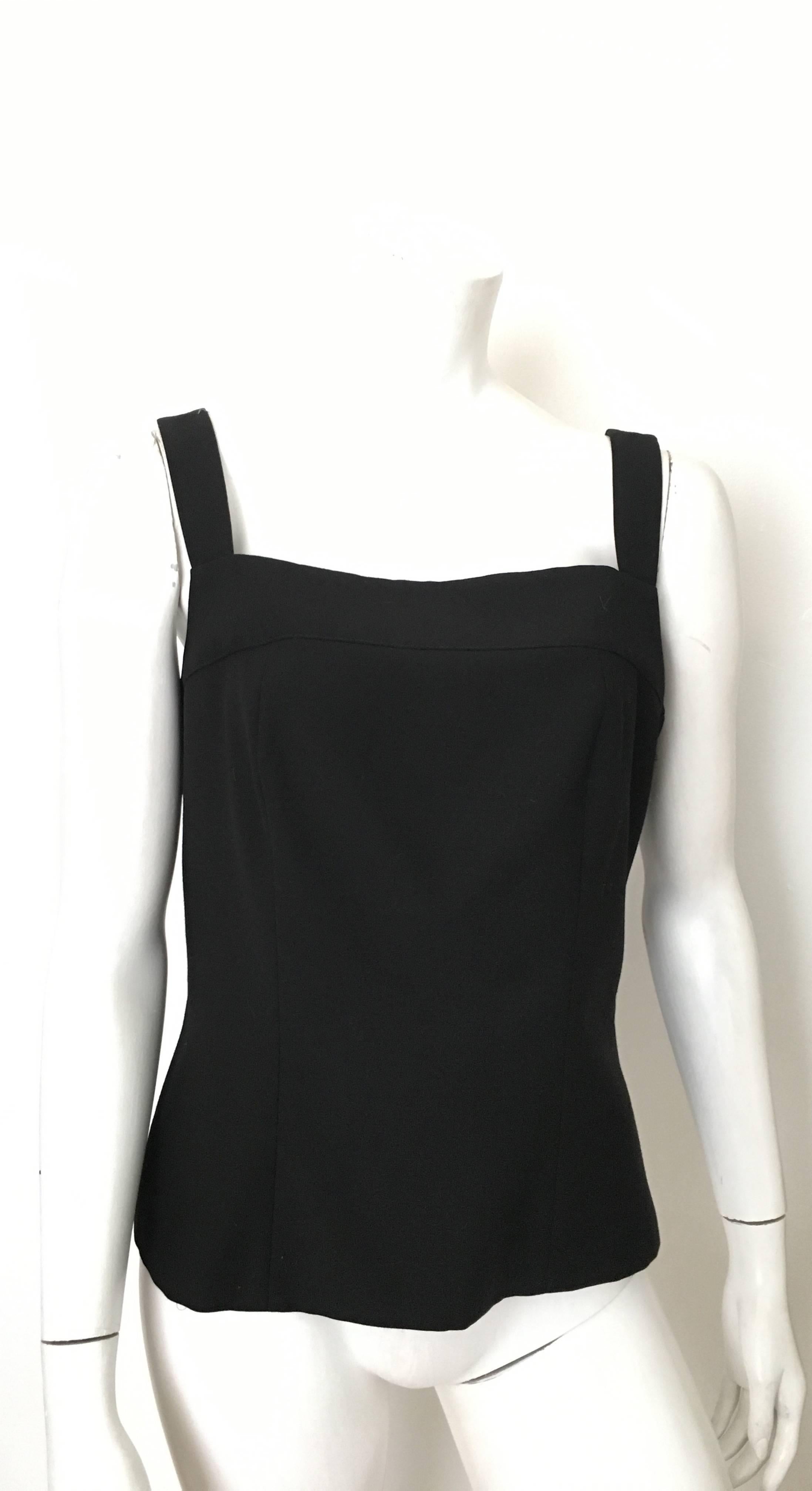 Yves Saint Laurent Black Camisole Size 12, 1990s  For Sale 4