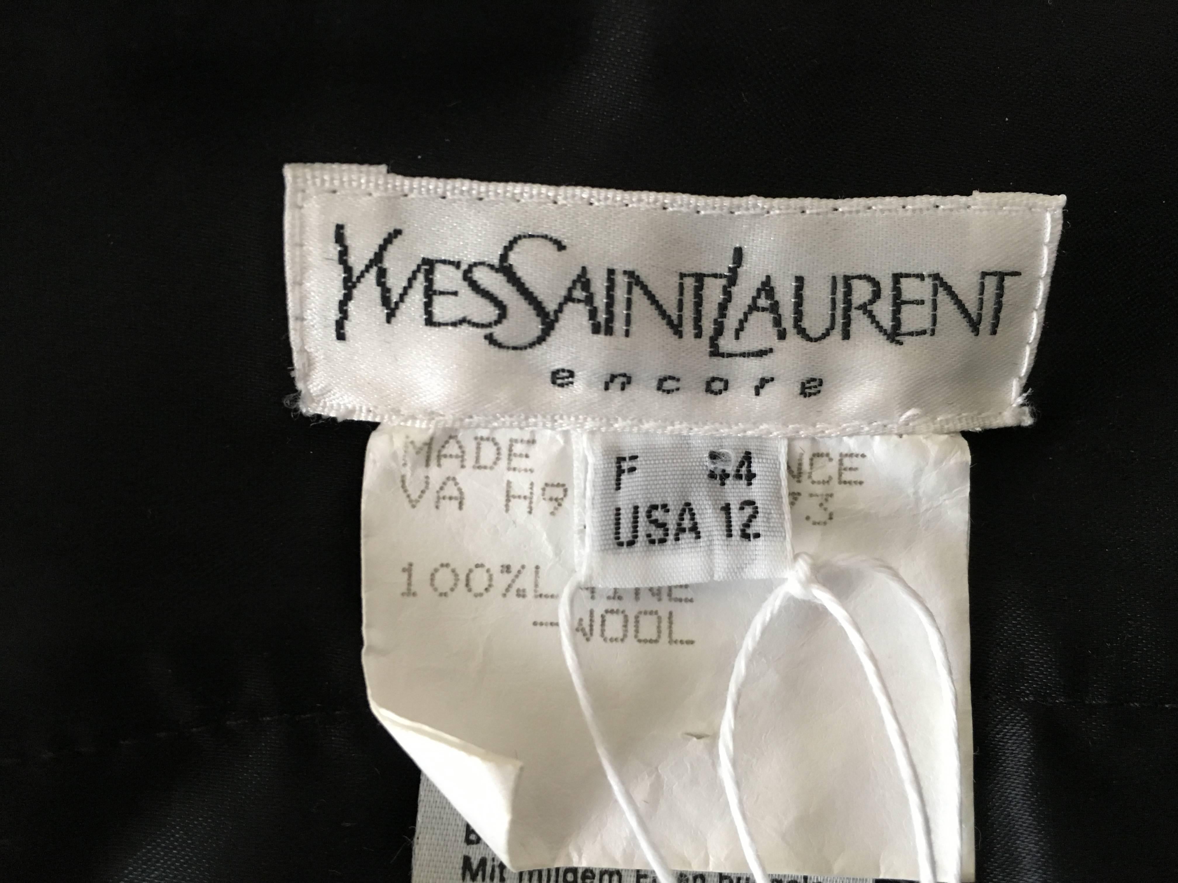 Yves Saint Laurent Black Camisole Size 12, 1990s  For Sale 5