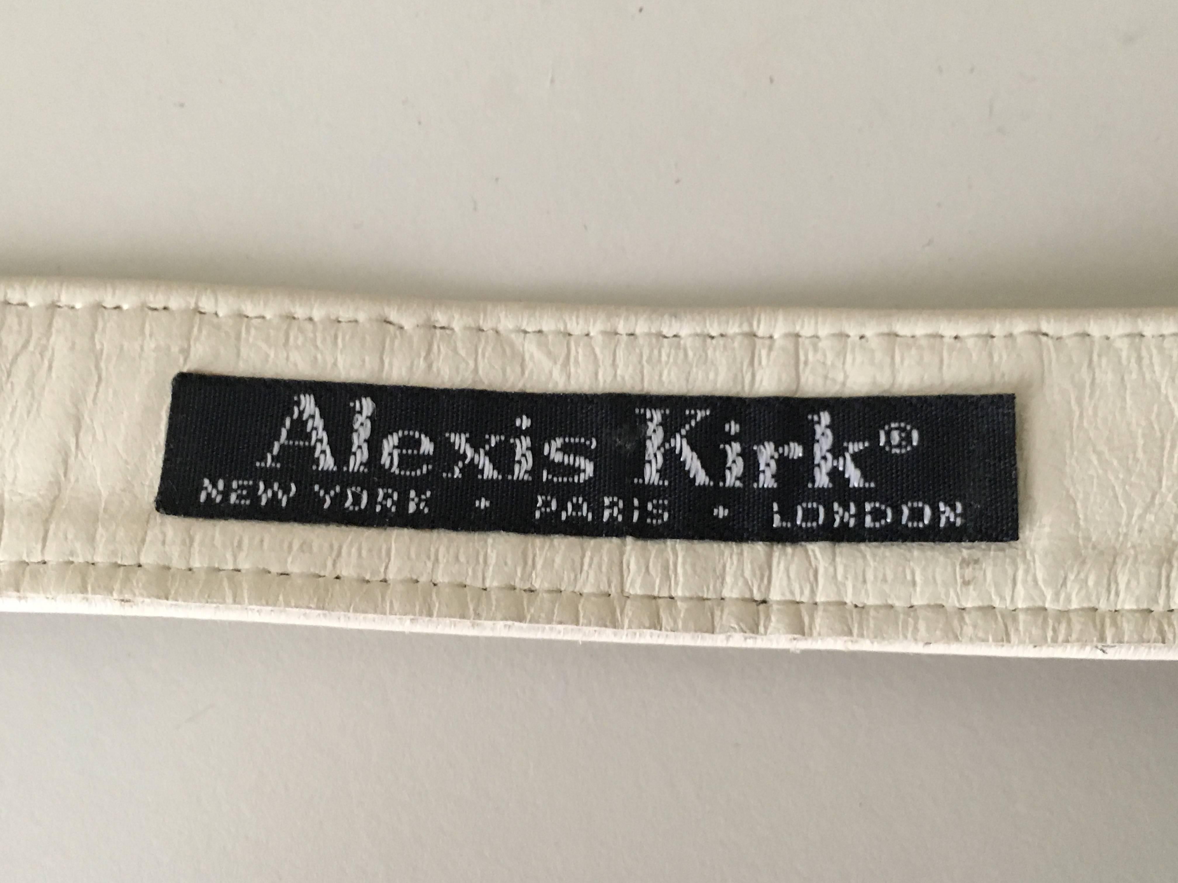 Alexis Kirk Leaf Pattern Belt Buckle, 1980s  For Sale 4