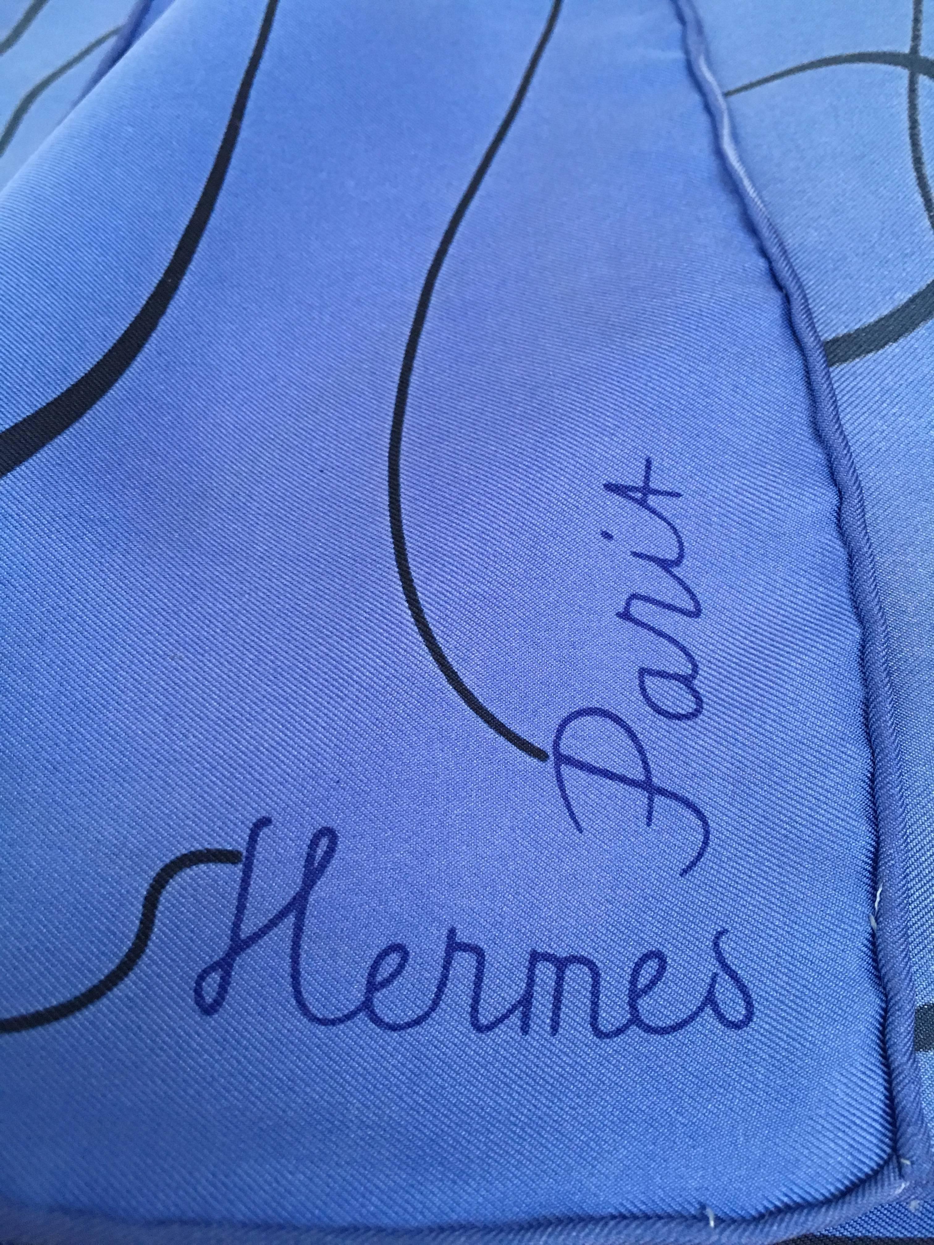 Women's or Men's Hermes Alphabet Silk Scarf by Florence Manlik
