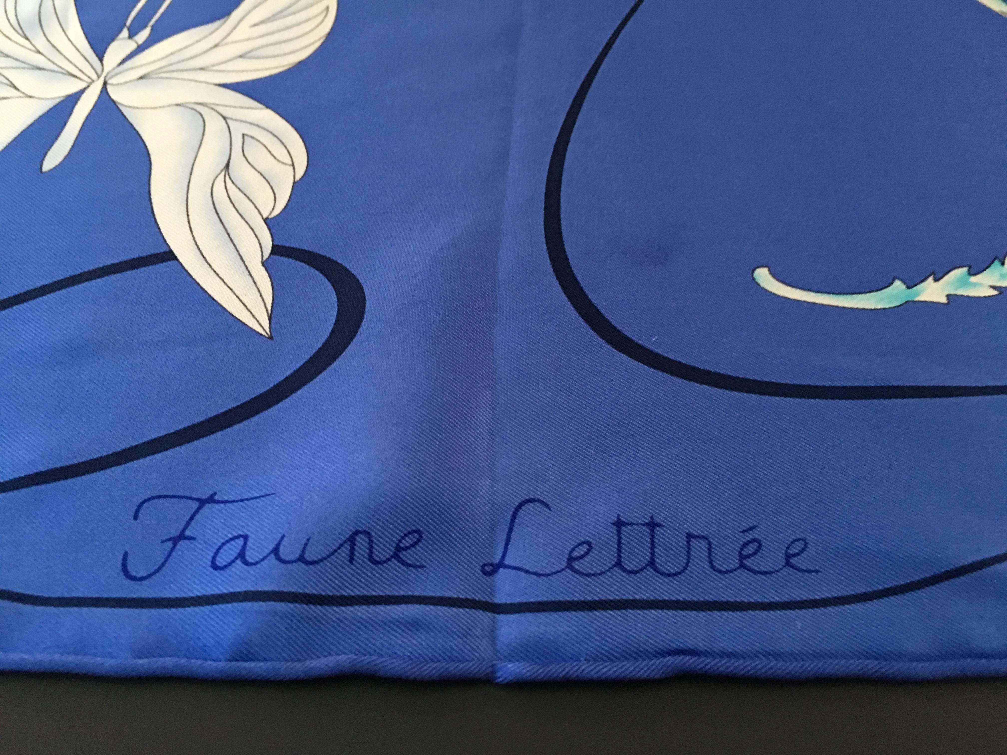 Hermes Alphabet Silk Scarf by Florence Manlik In Excellent Condition In Atlanta, GA