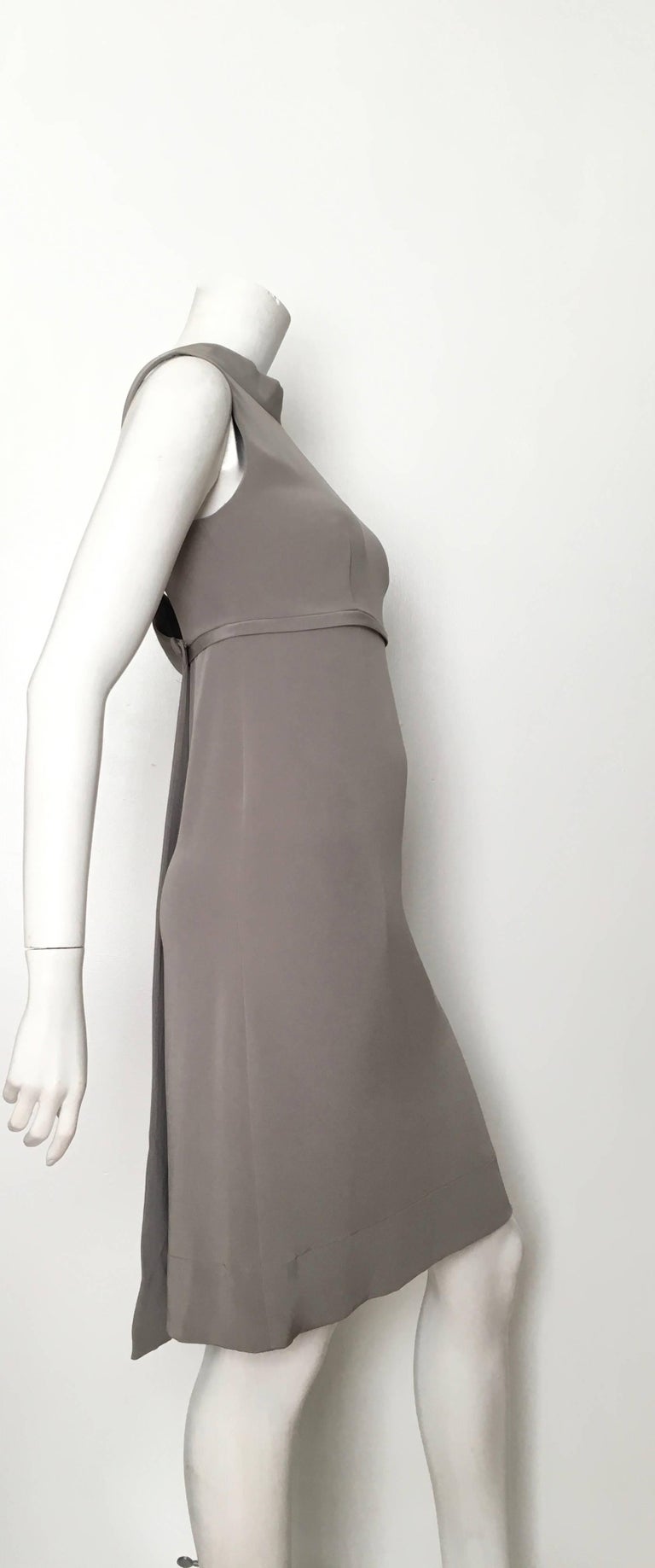 Balenciaga Grey Silk Sleeveless Dress Size 4. Never Worn with Tags. For ...