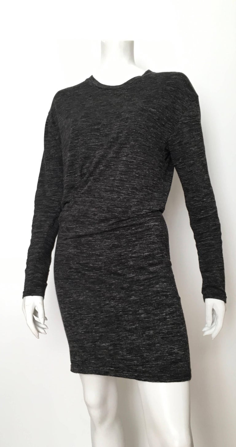 Isabel Marant Grey Jersey Clingy Dress Size 4. For Sale at 1stDibs
