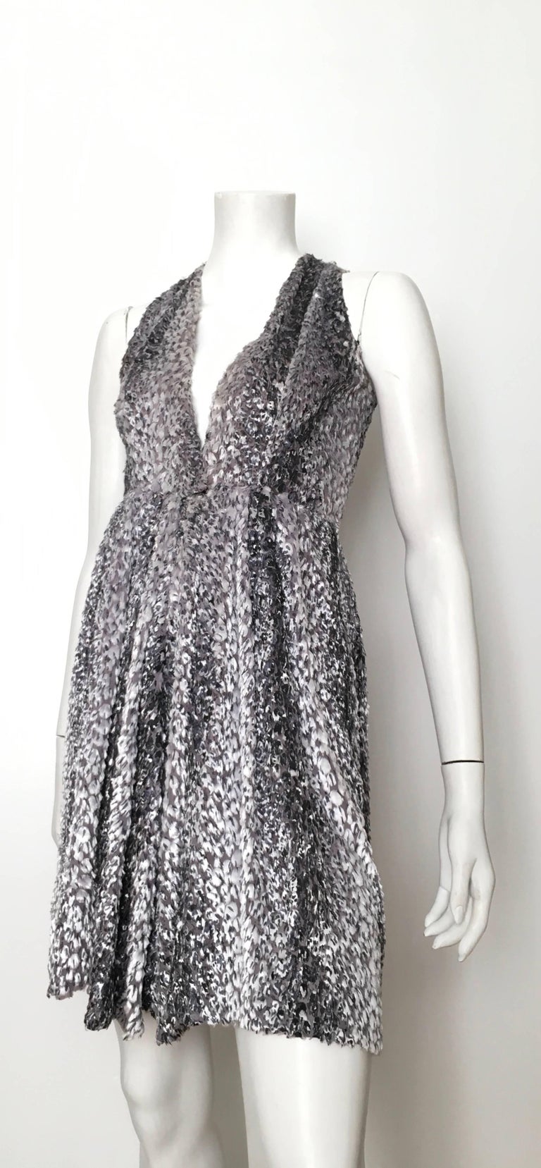 Balenciaga Sleeveless Silk Dress Size 4. For Sale at 1stDibs