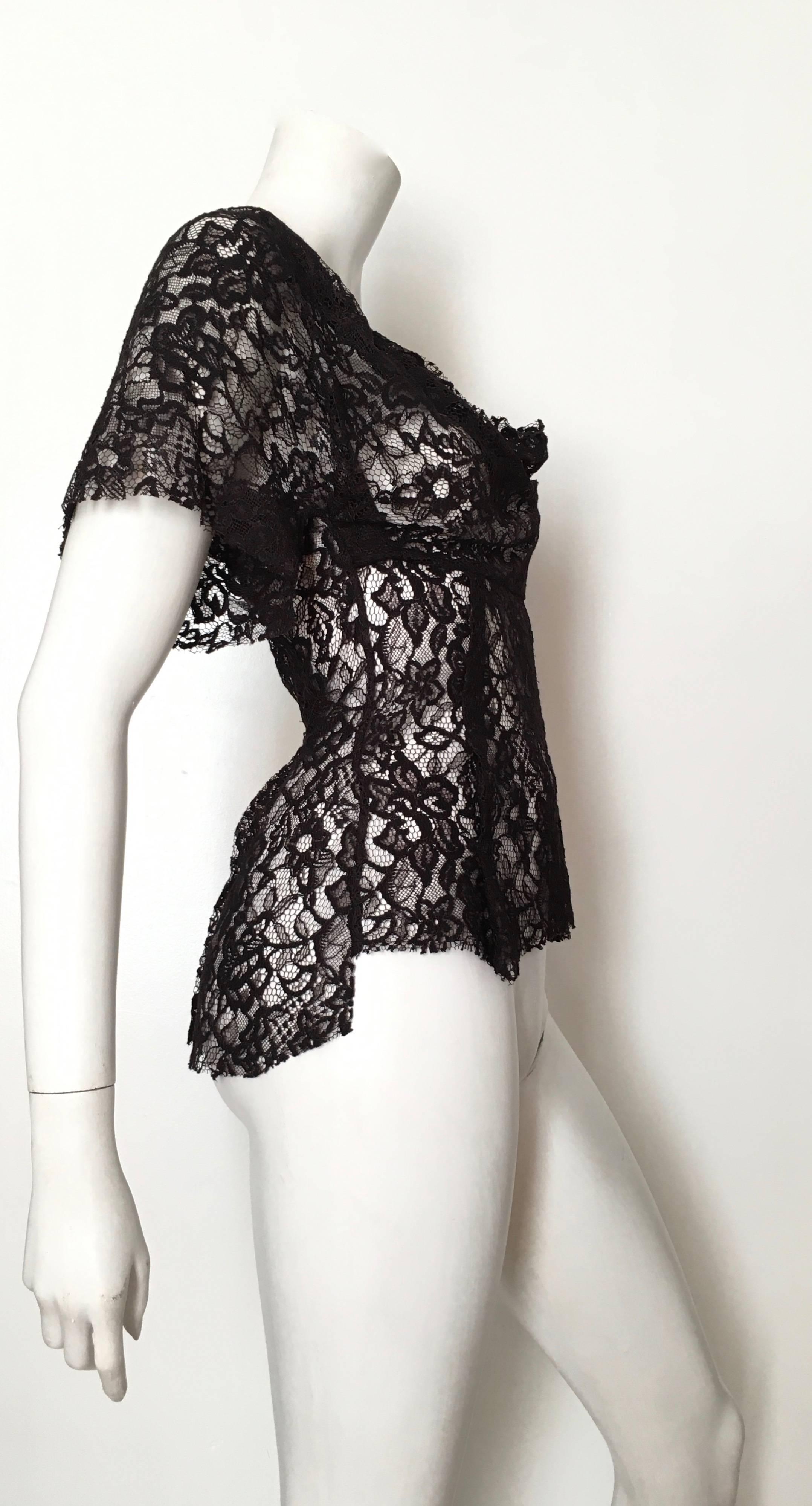 alexander mcqueen lace top