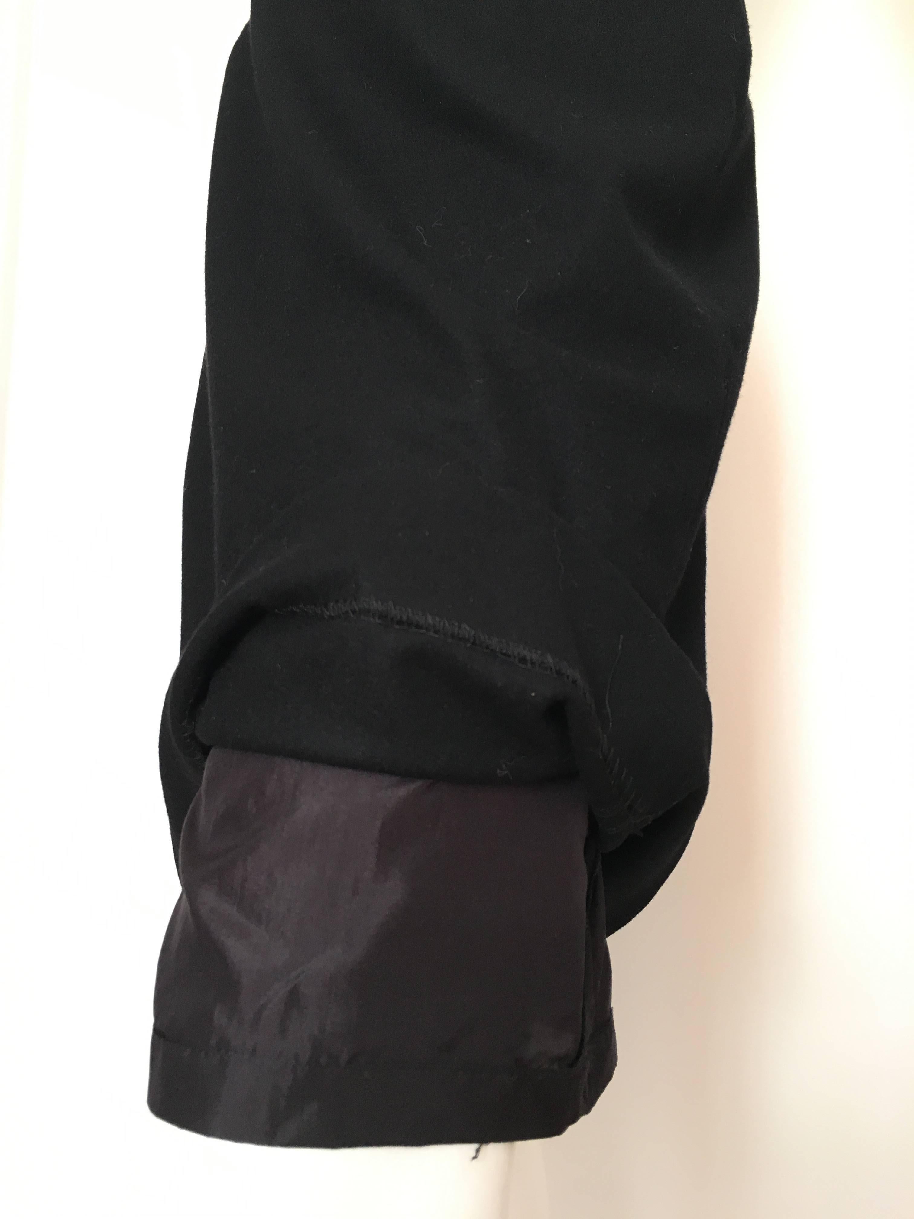 Karl Lagerfeld for Neiman Marcus 1980s Black Wool Cashmere Pencil Skirt Size 6. For Sale 3