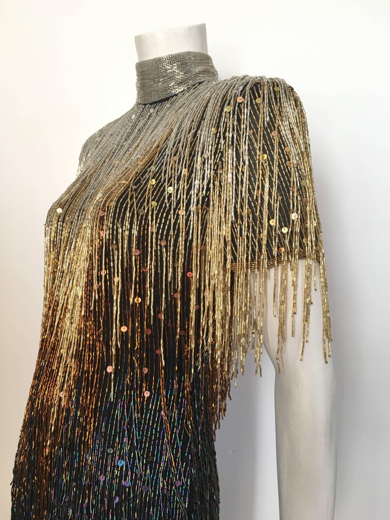 naeem khan beaded fringe dress Novias Bridal main image 0