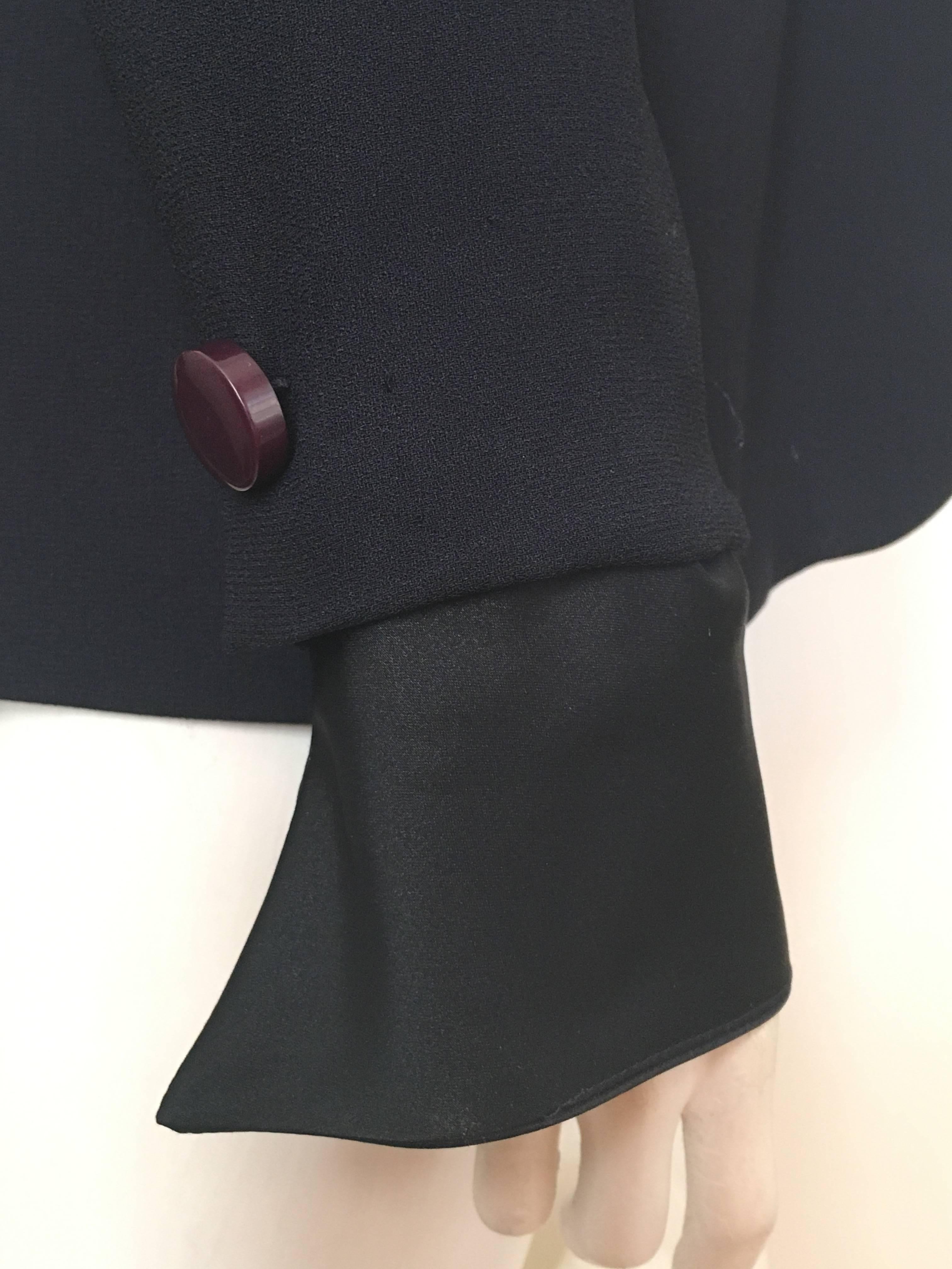 Dior Navy Tuxedo Jacket Size 4. For Sale 4