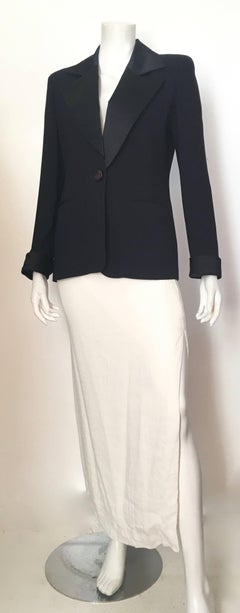 Dior Navy Tuxedo Jacket Size 4.