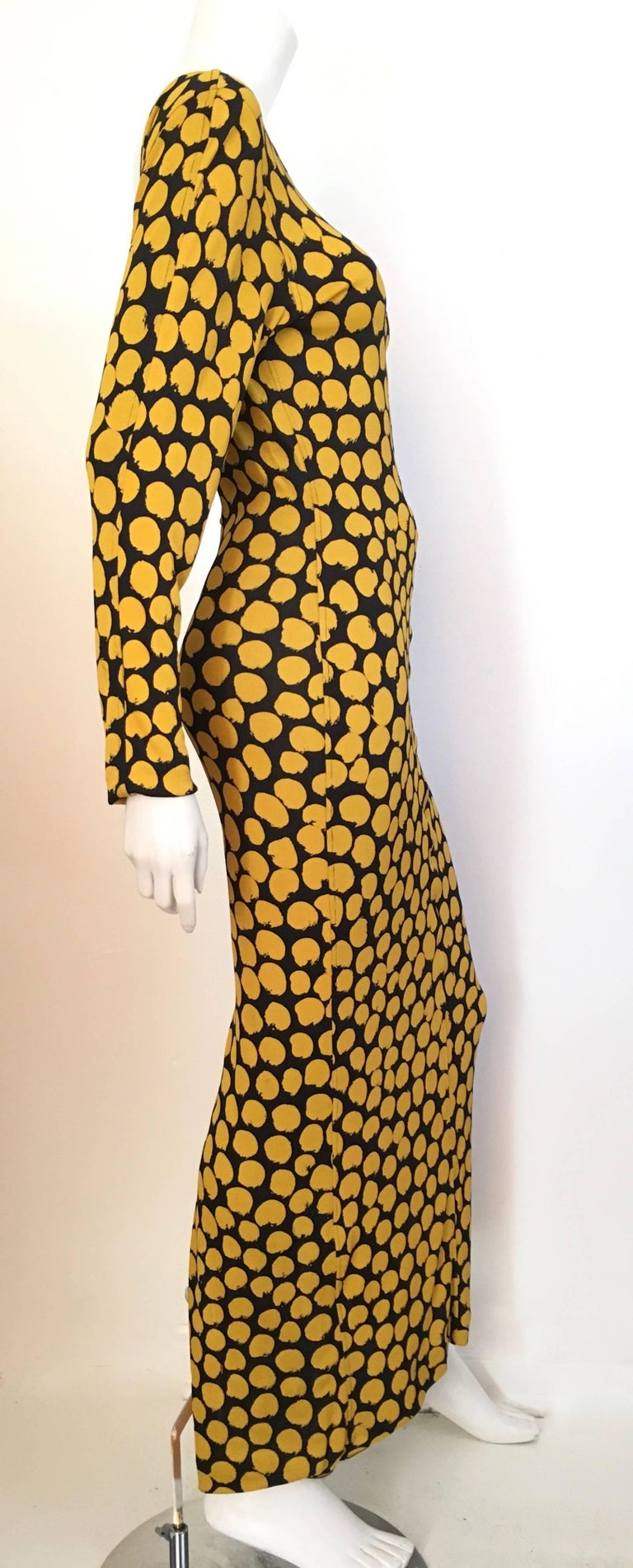 Missoni Yellow and Black Polka Dot Gown Size 4. at 1stDibs missoni