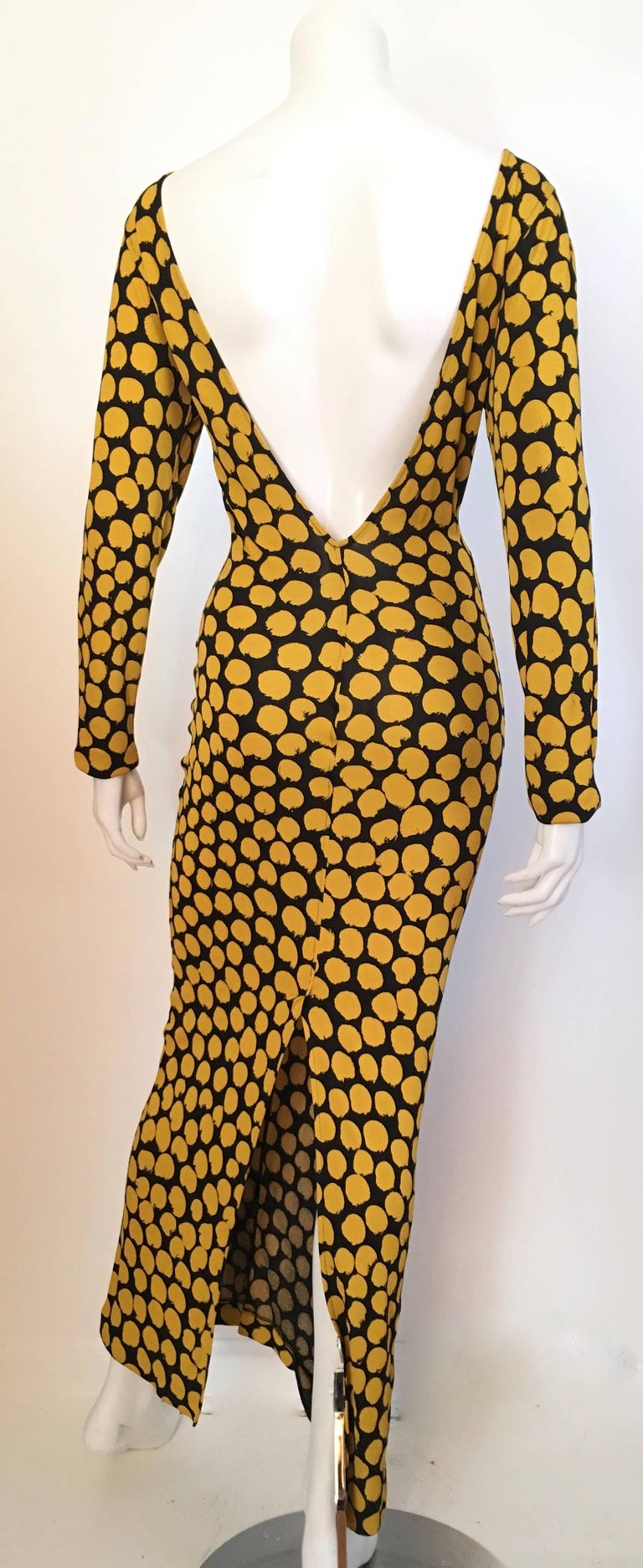 Missoni Yellow and Black Polka Dot Gown Size 4. at 1stDibs missoni