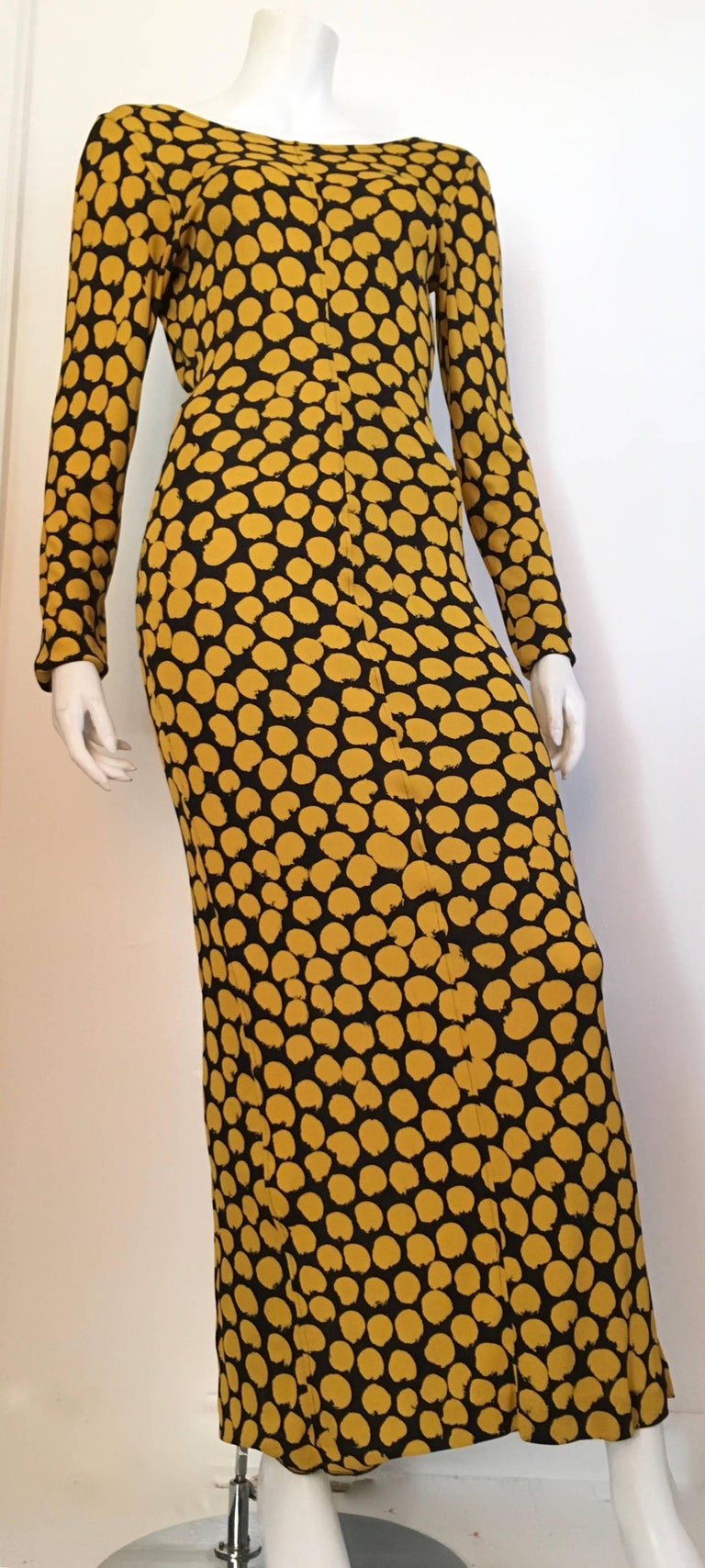 Missoni Yellow and Black Polka Dot Gown Size 4. at 1stDibs missoni