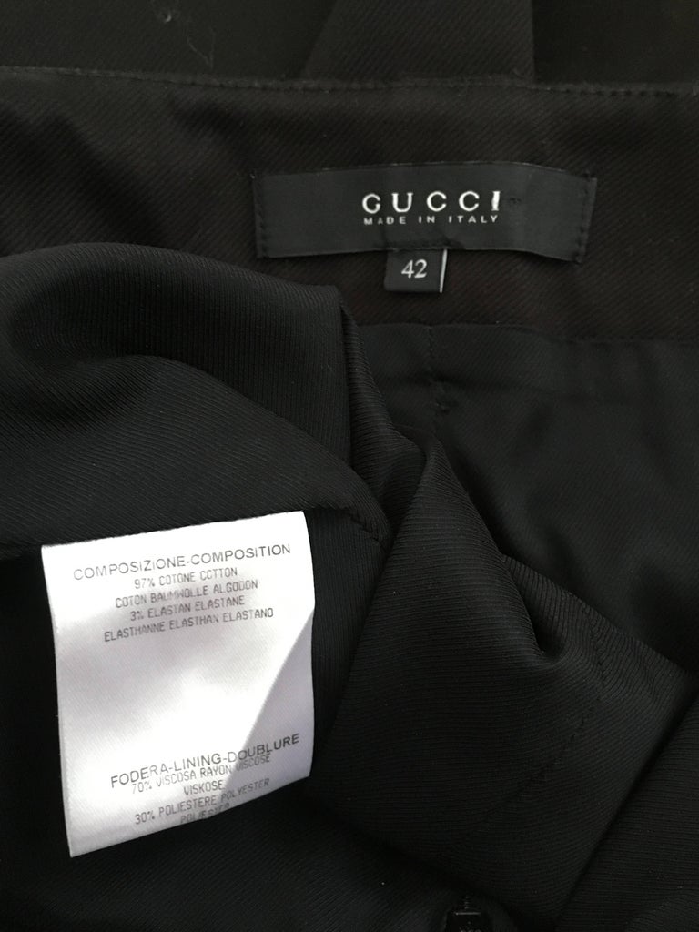 Gucci Black Cotton Pencil Skirt Size 10 / 42. For Sale at 1stDibs ...