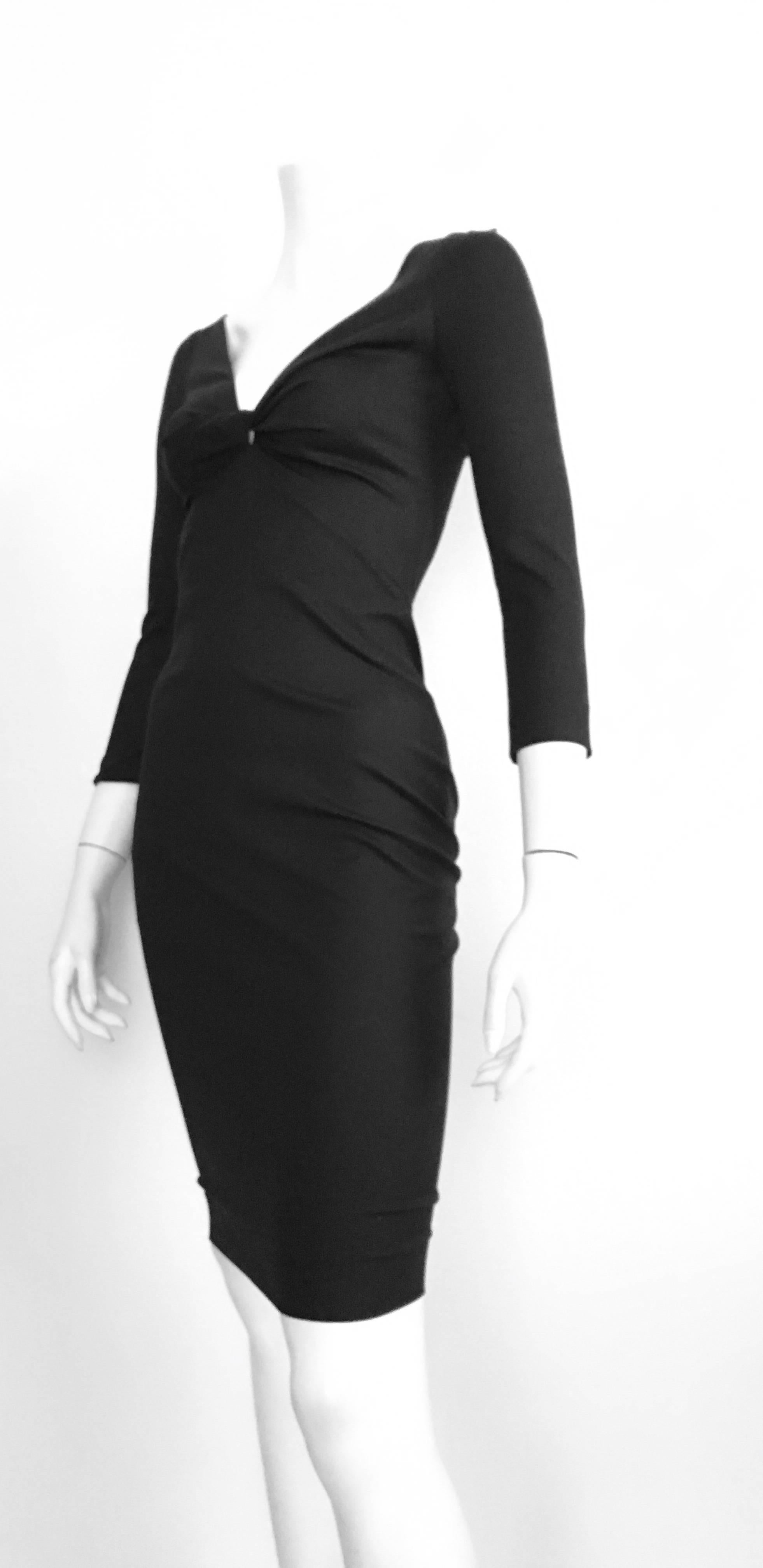 Dsquared2 Black Form-Fitting Dress, Size 2  For Sale 2
