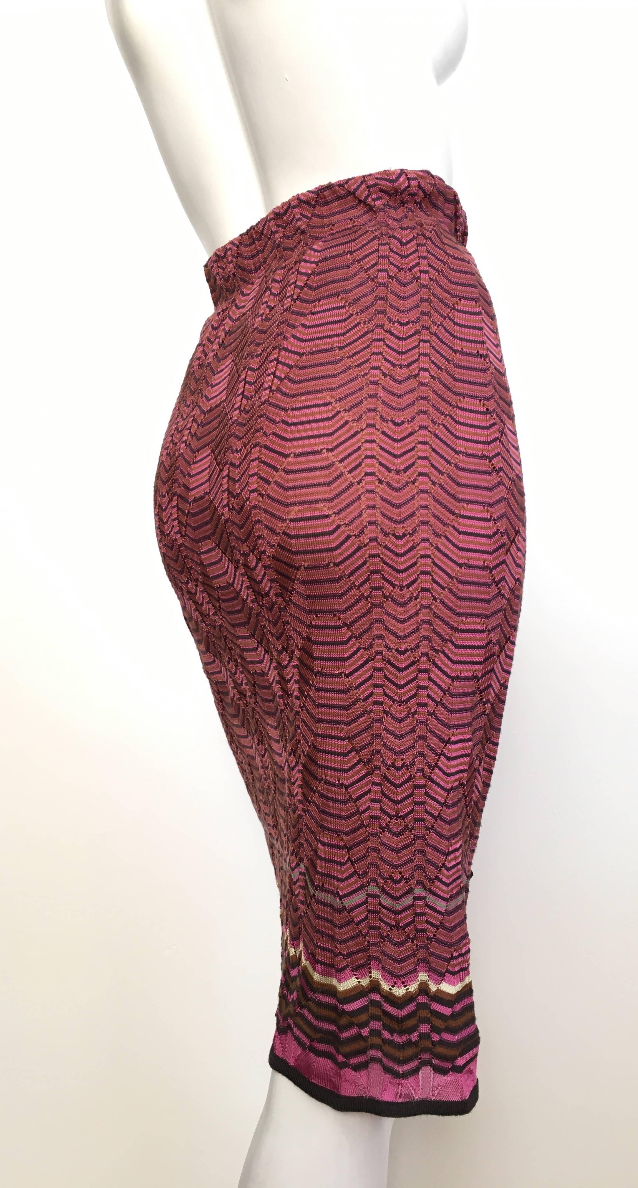 Women's or Men's Missoni Knit Skirt with Ruffle Size 4. For Sale