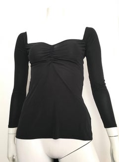 Norma Kamali OMO Black Top & Pant Set Size Small.