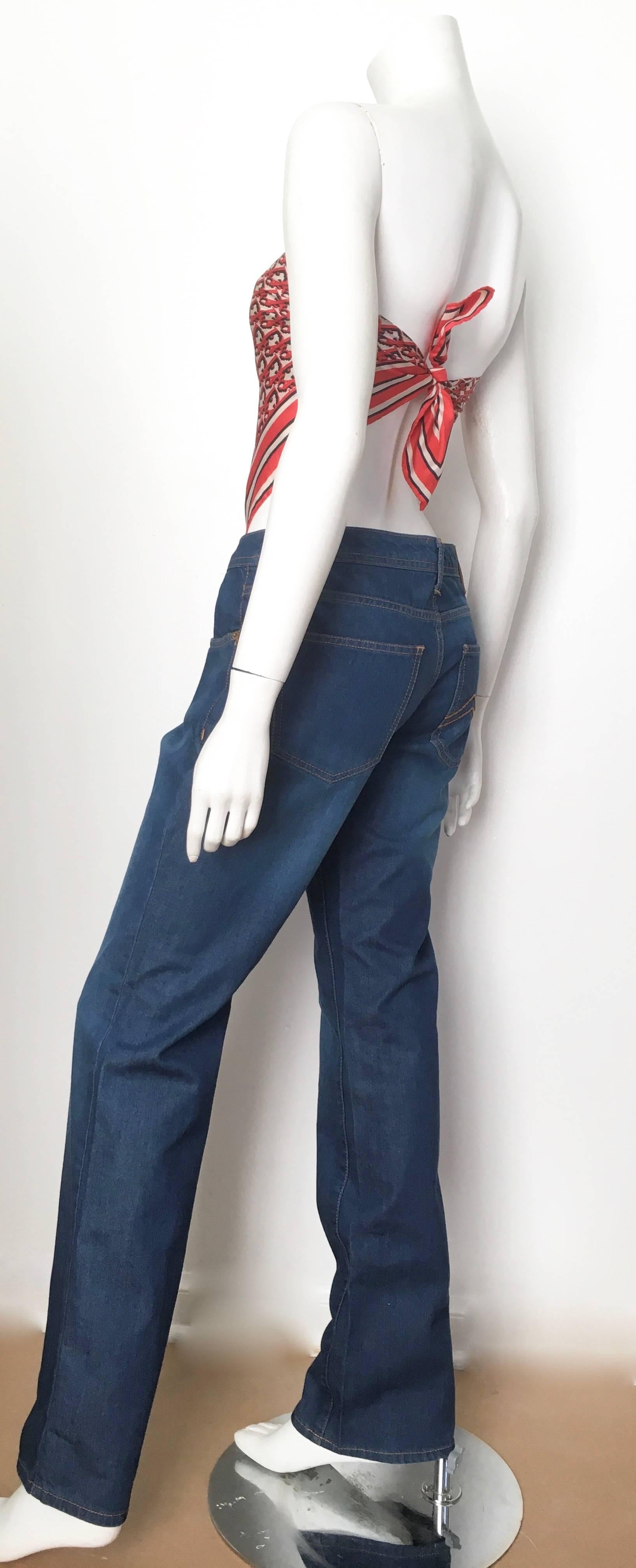 Missoni Denim Jeans Size 8 / 44. Never Worn.  In New Condition For Sale In Atlanta, GA