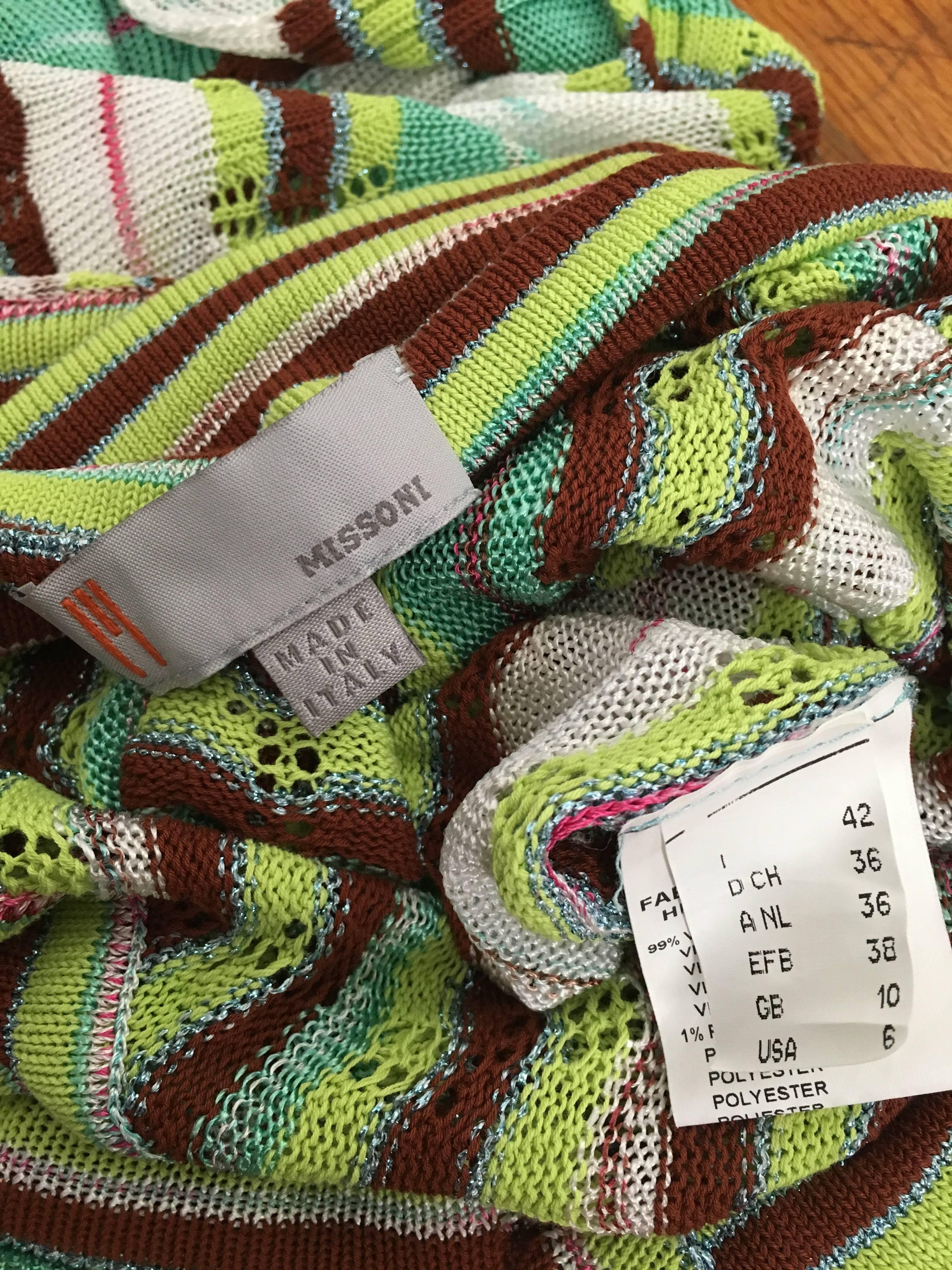 Missoni Knit Halter Dress Size 4. For Sale 10