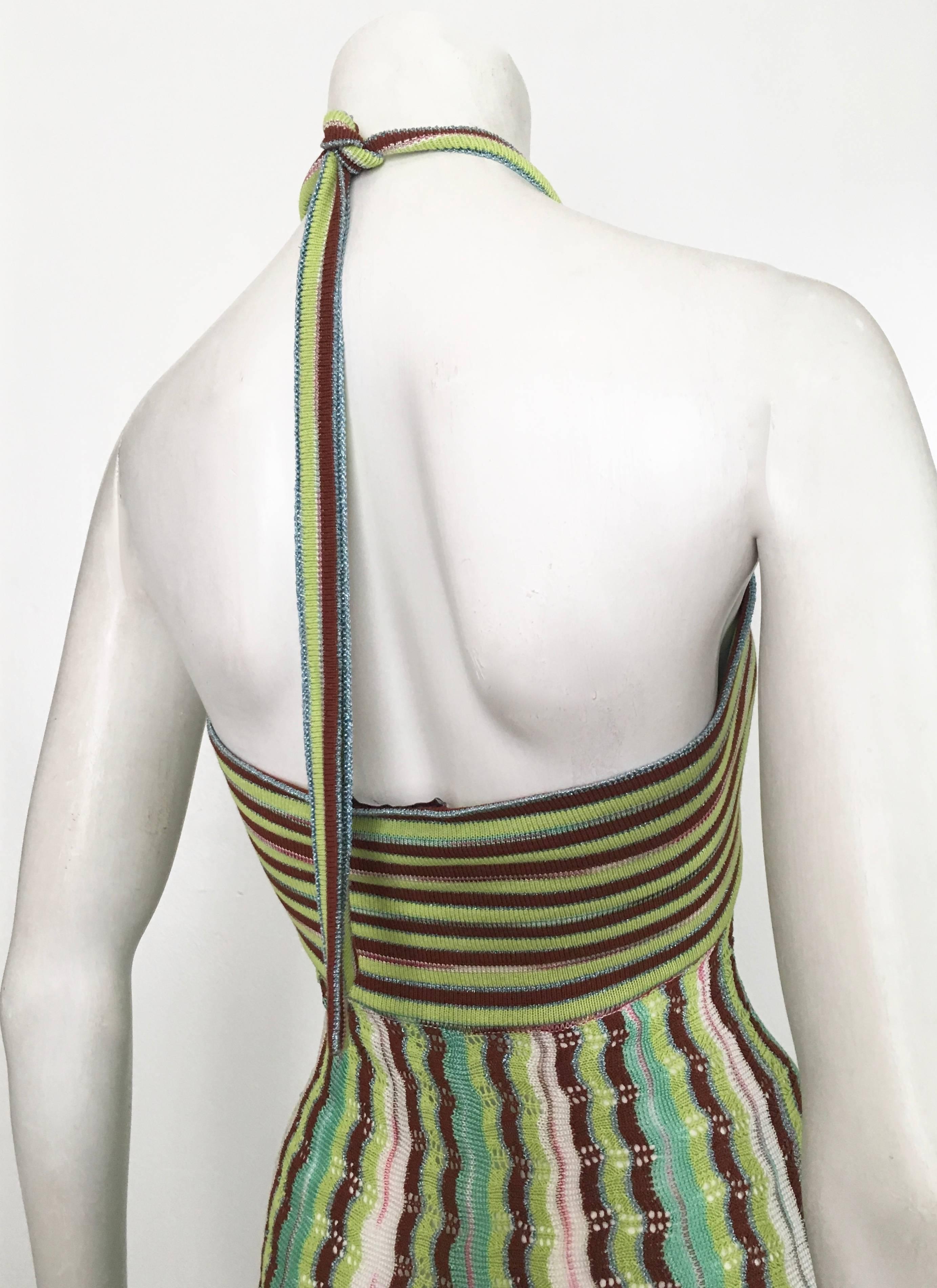 Women's or Men's Missoni Knit Halter Dress Size 4. For Sale