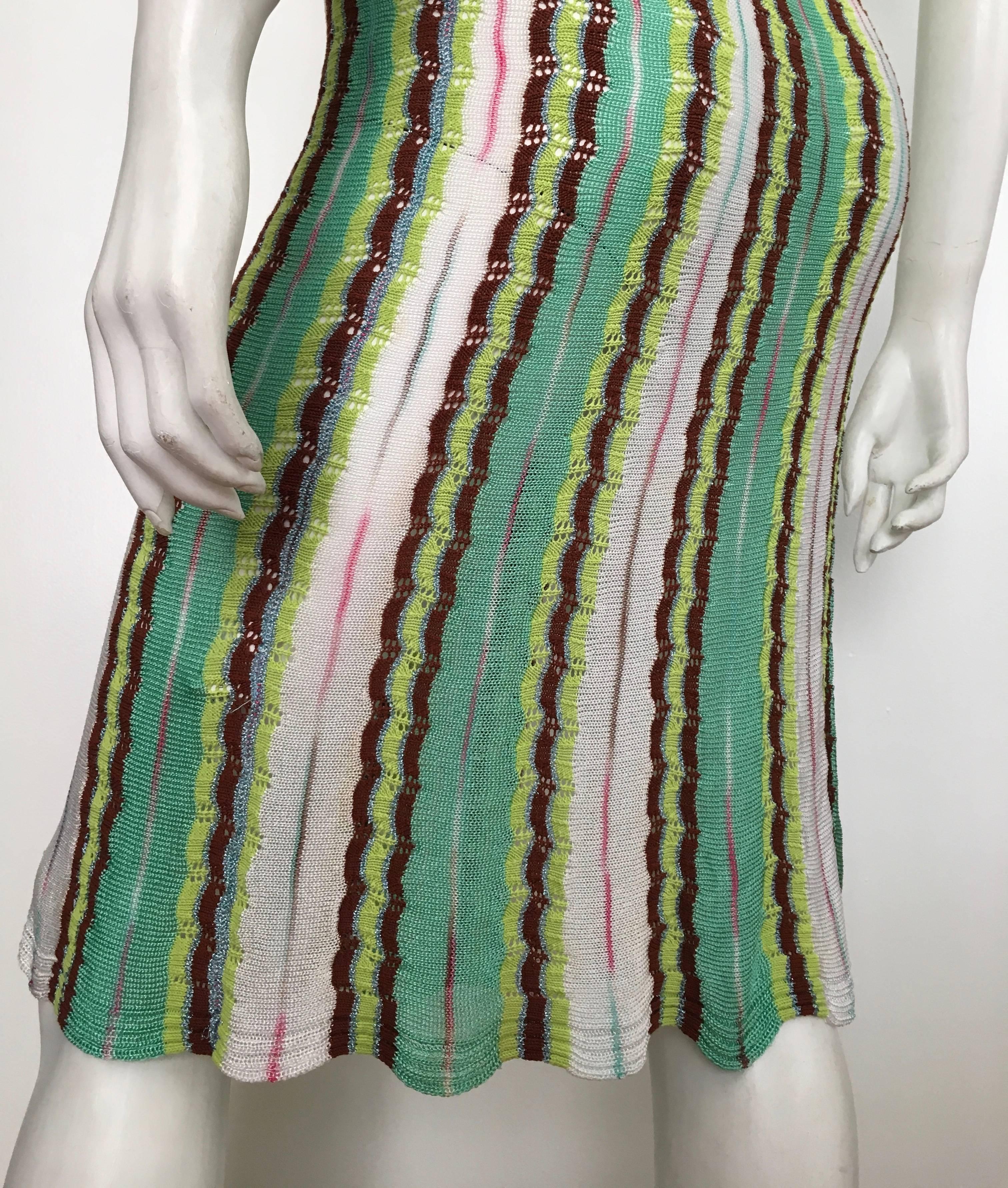Missoni Knit Halter Dress Size 4. For Sale 2