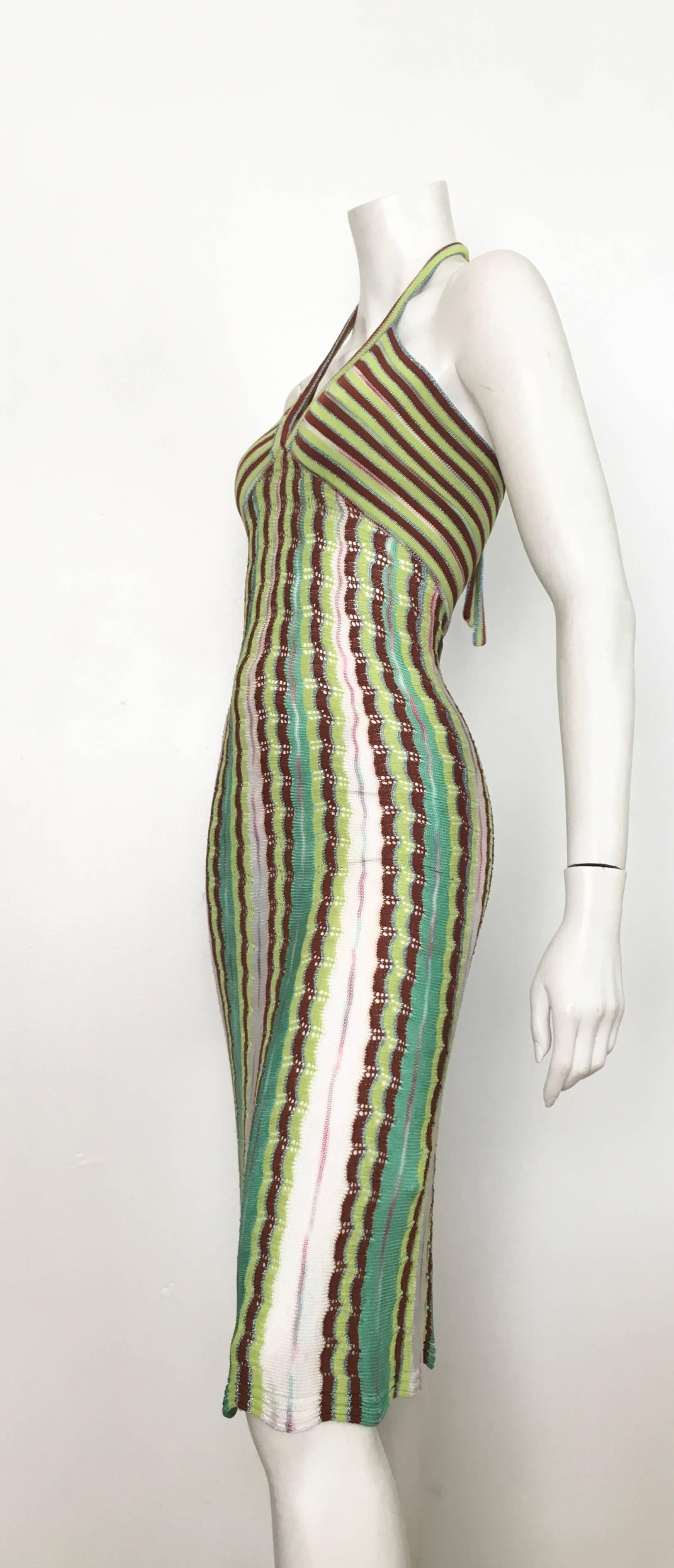 Missoni Knit Halter Dress Size 4. For Sale 3