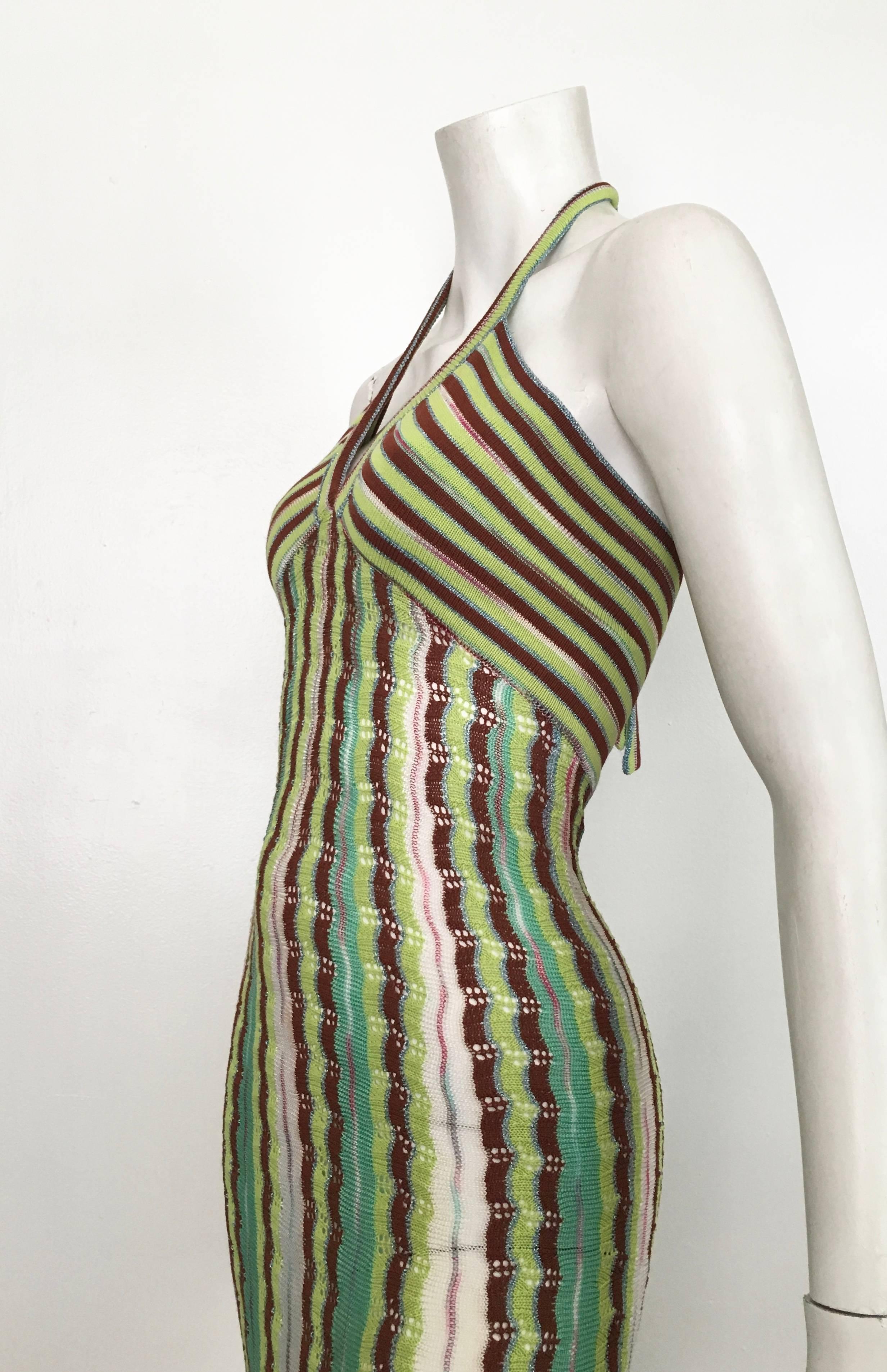 Missoni Knit Halter Dress Size 4. For Sale 4
