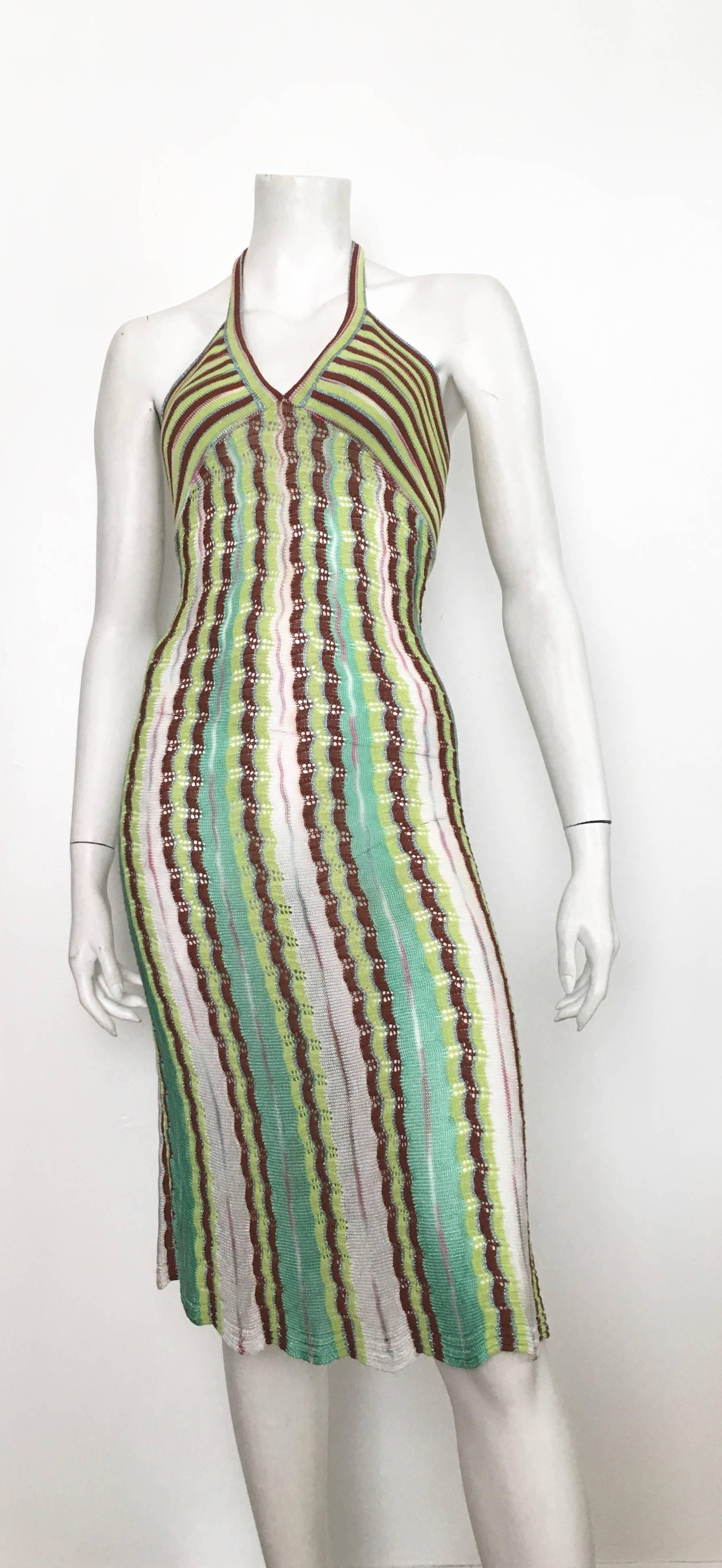Missoni Knit Halter Dress Size 4. For Sale 5