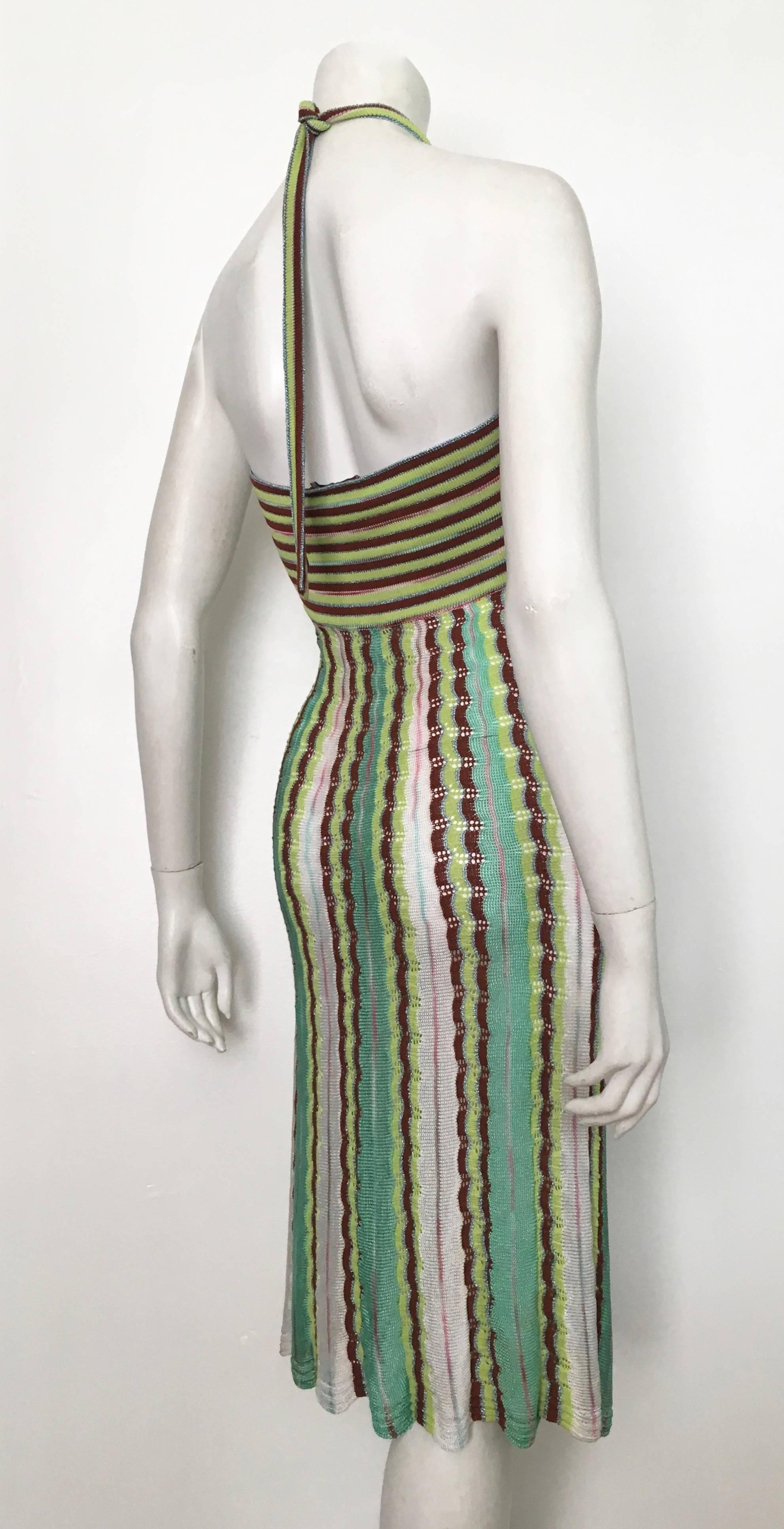 Missoni Knit Halter Dress Size 4. For Sale 8