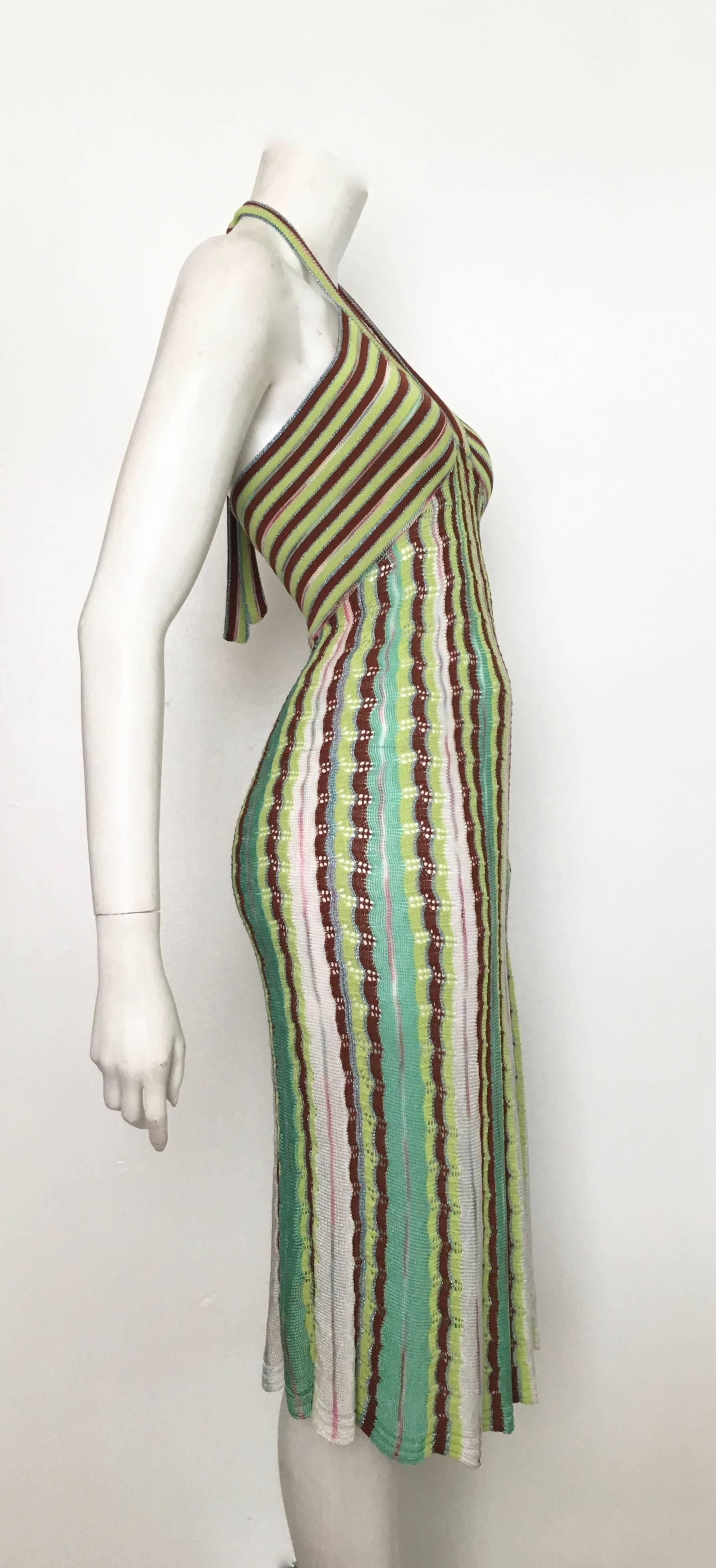 Missoni Knit Halter Dress Size 4. For Sale 9