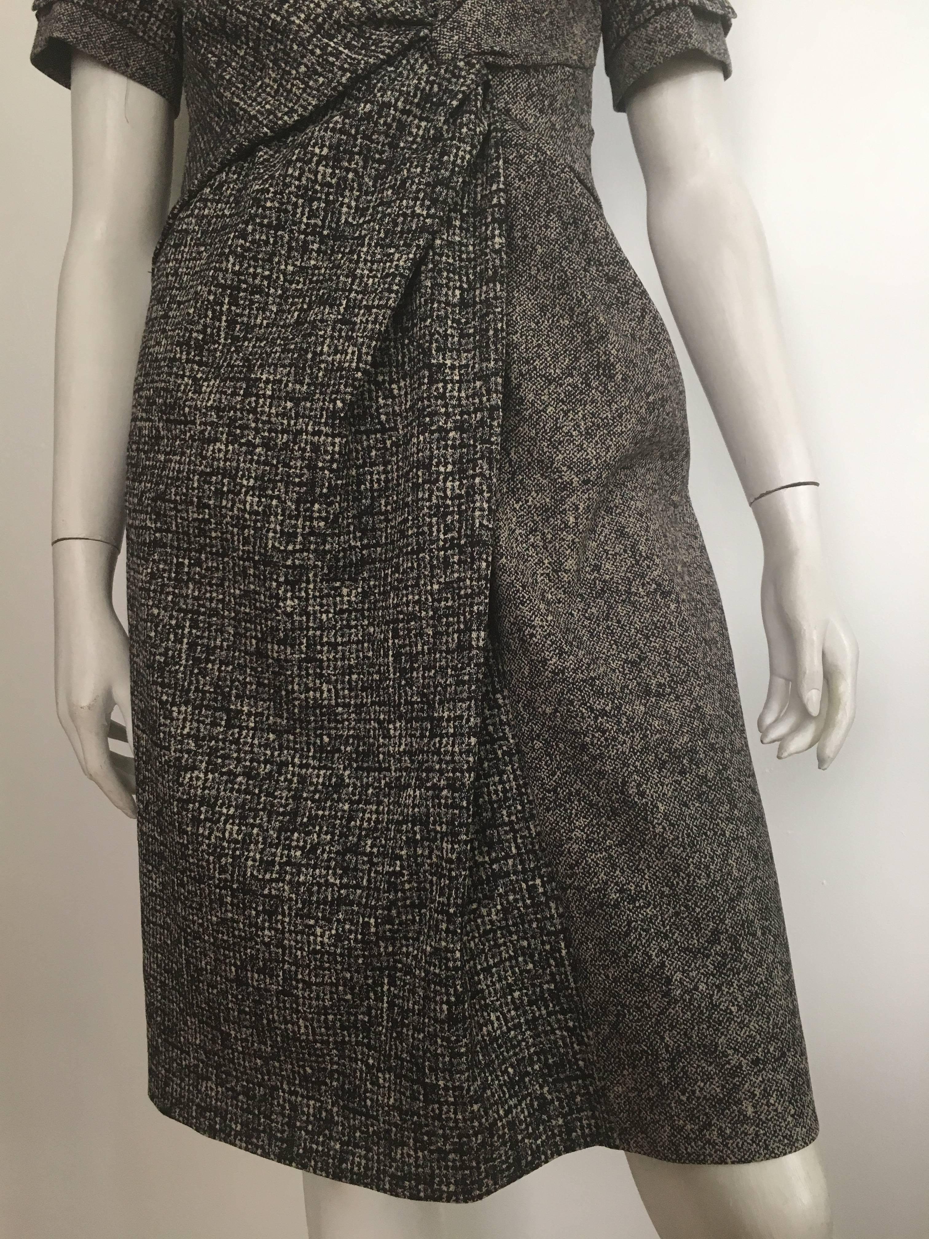Paule Ka Cotton Black & Grey Casual Dress Size 10 / 12. For Sale 2