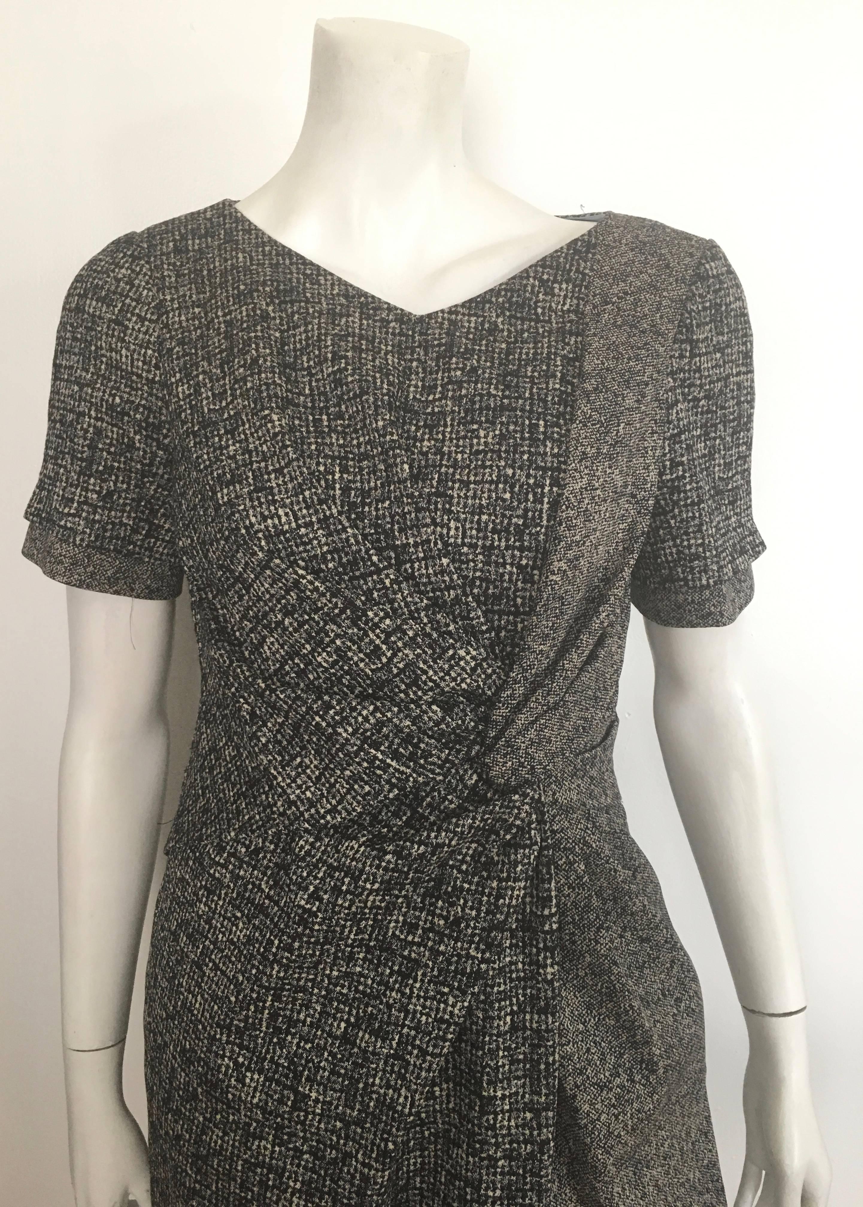Paule Ka Cotton Black & Grey Casual Dress Size 10 / 12. For Sale 1