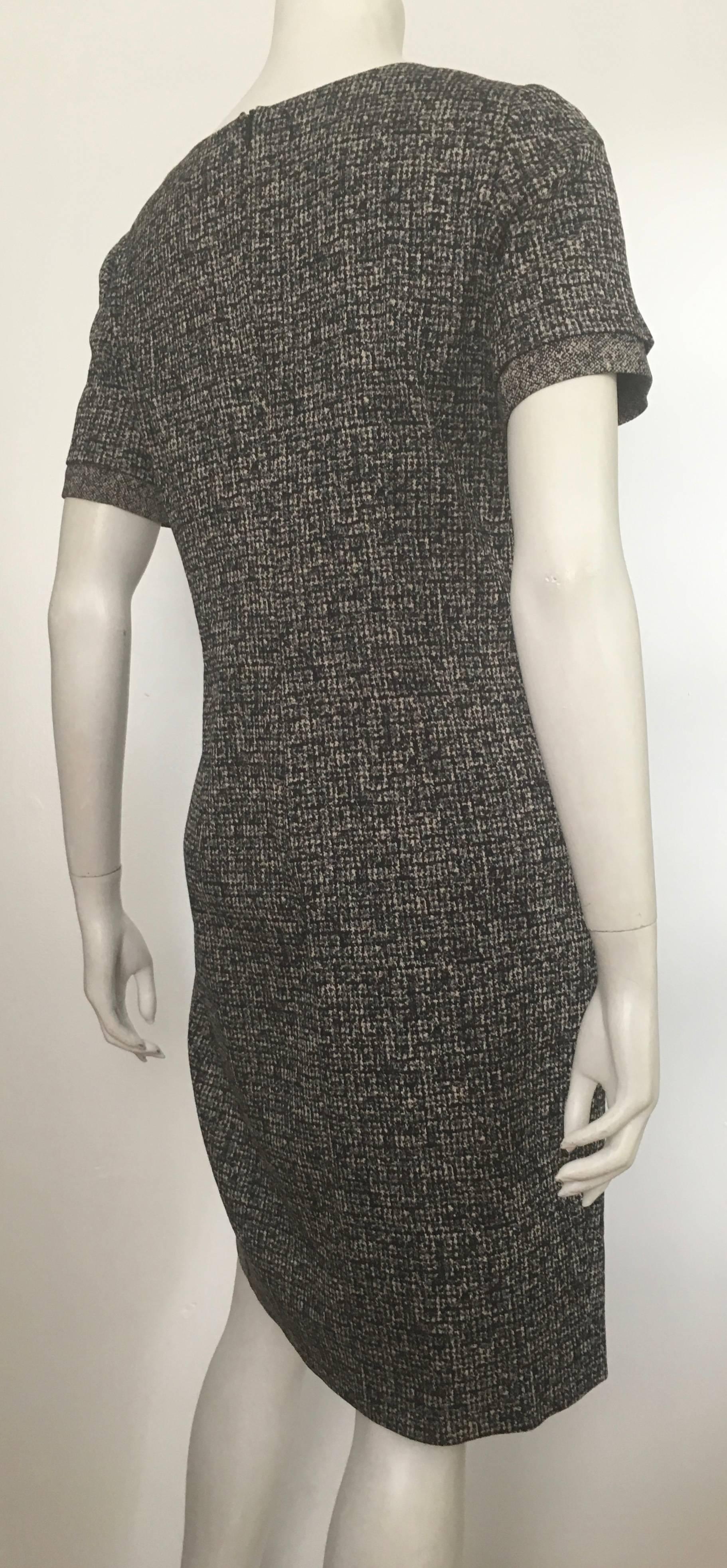 Paule Ka Cotton Black & Grey Casual Dress Size 10 / 12. For Sale 4