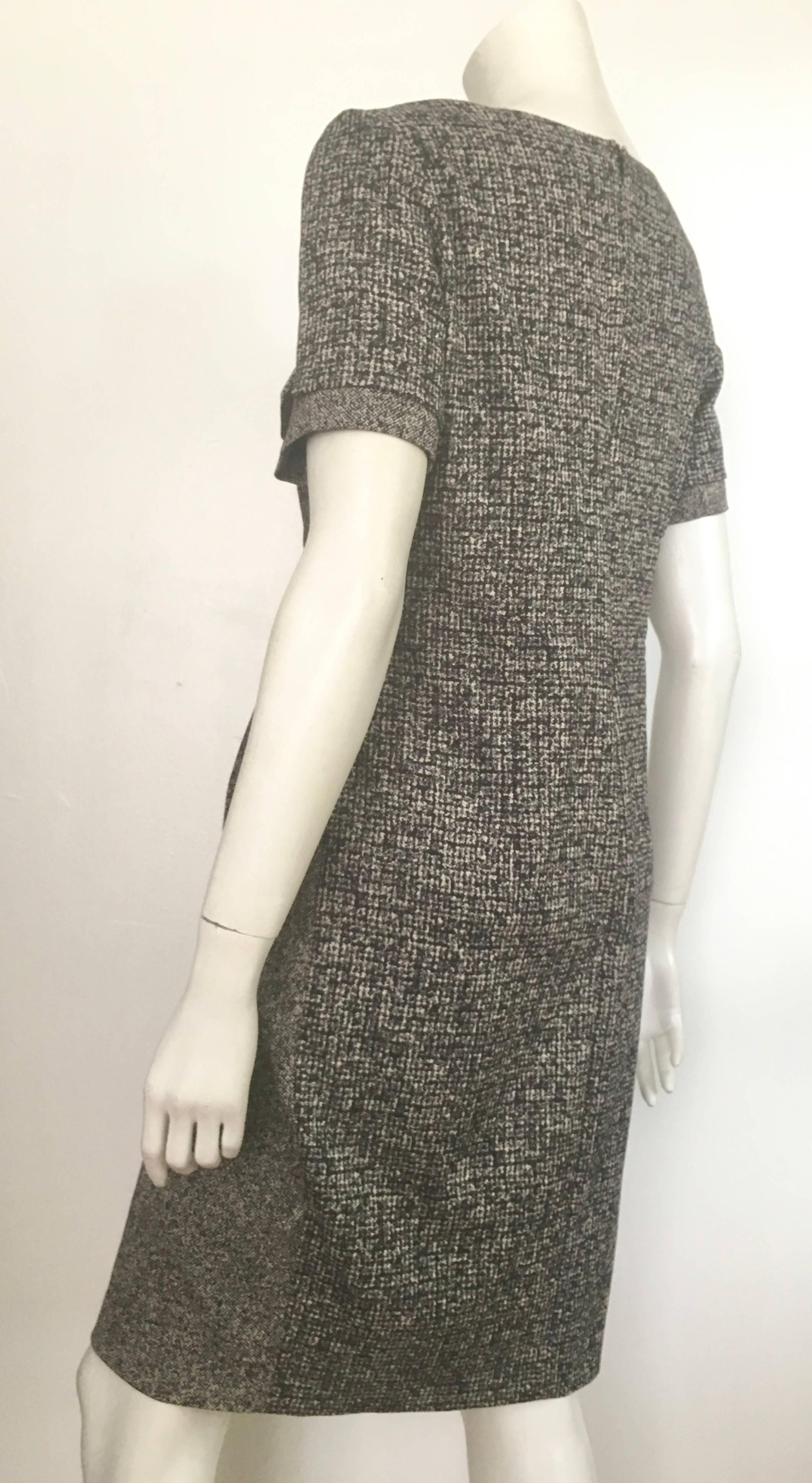 Paule Ka Cotton Black & Grey Casual Dress Size 10 / 12. For Sale 6