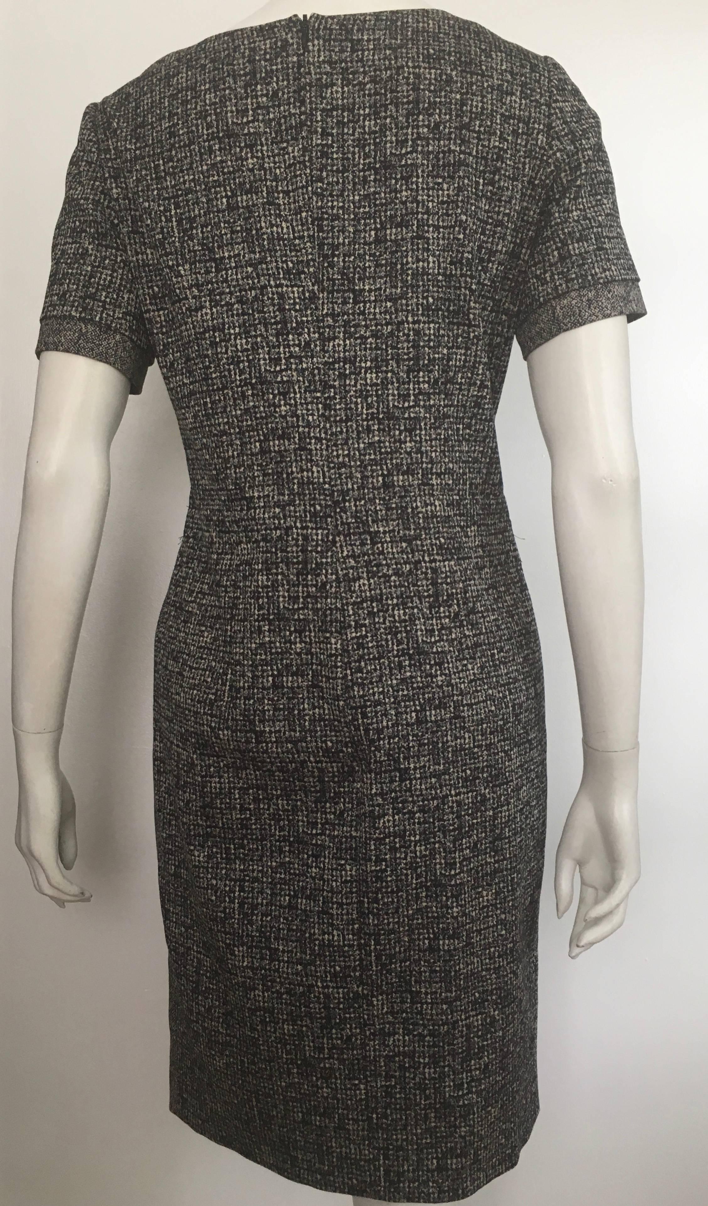 Paule Ka Cotton Black & Grey Casual Dress Size 10 / 12. For Sale 8