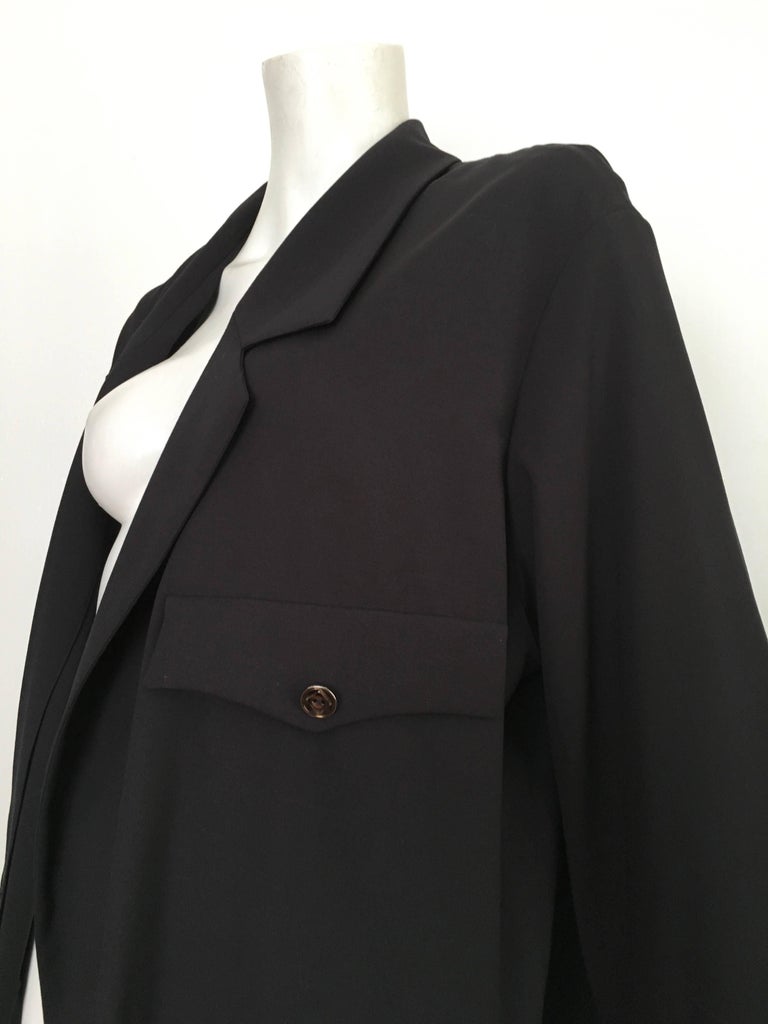 Karl Lagerfeld 1990s Navy Wool Smock Jacket Size 10. For Sale at 1stDibs